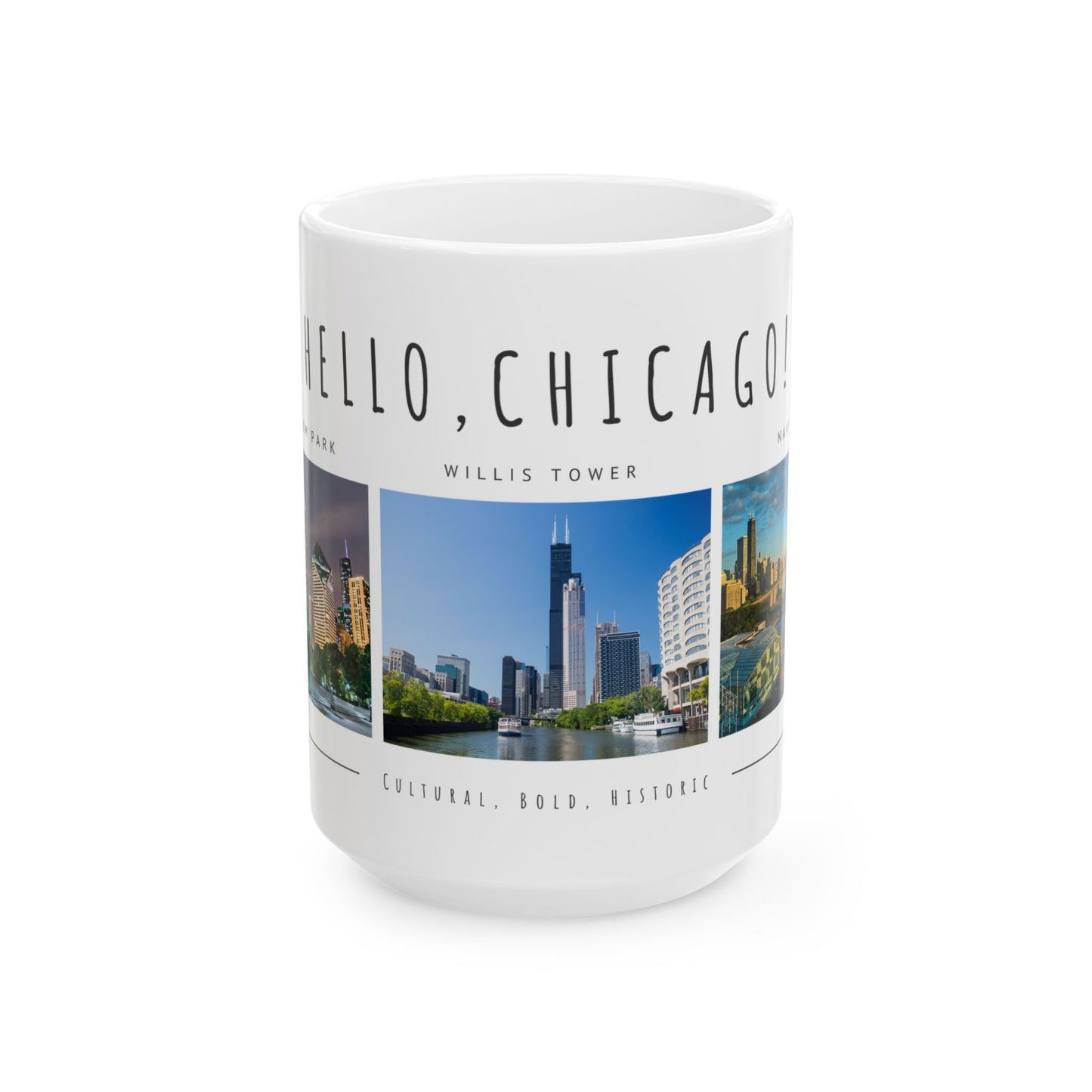 Hello Chicago Ceramic Mug - 11oz & 15oz - 12023