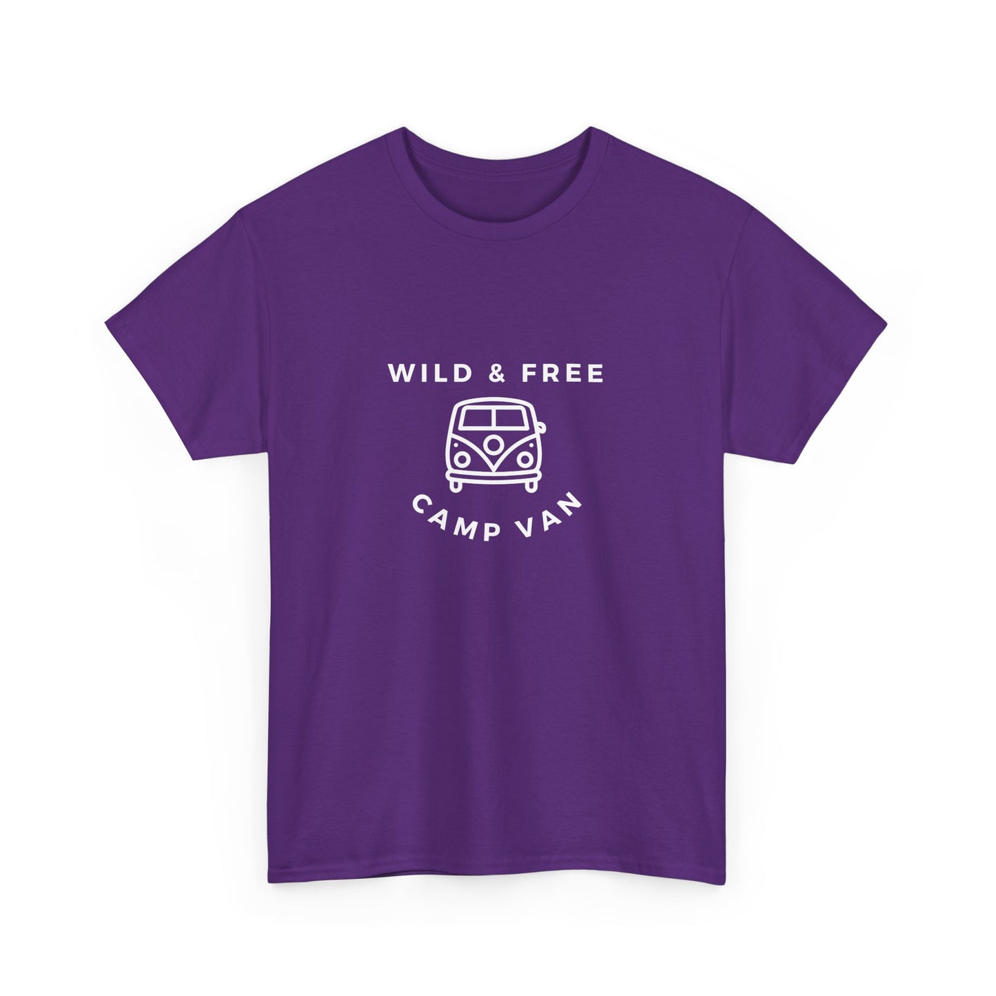 Wild & Free, Camp Van - Unisex Heavy Cotton Tee - 10567