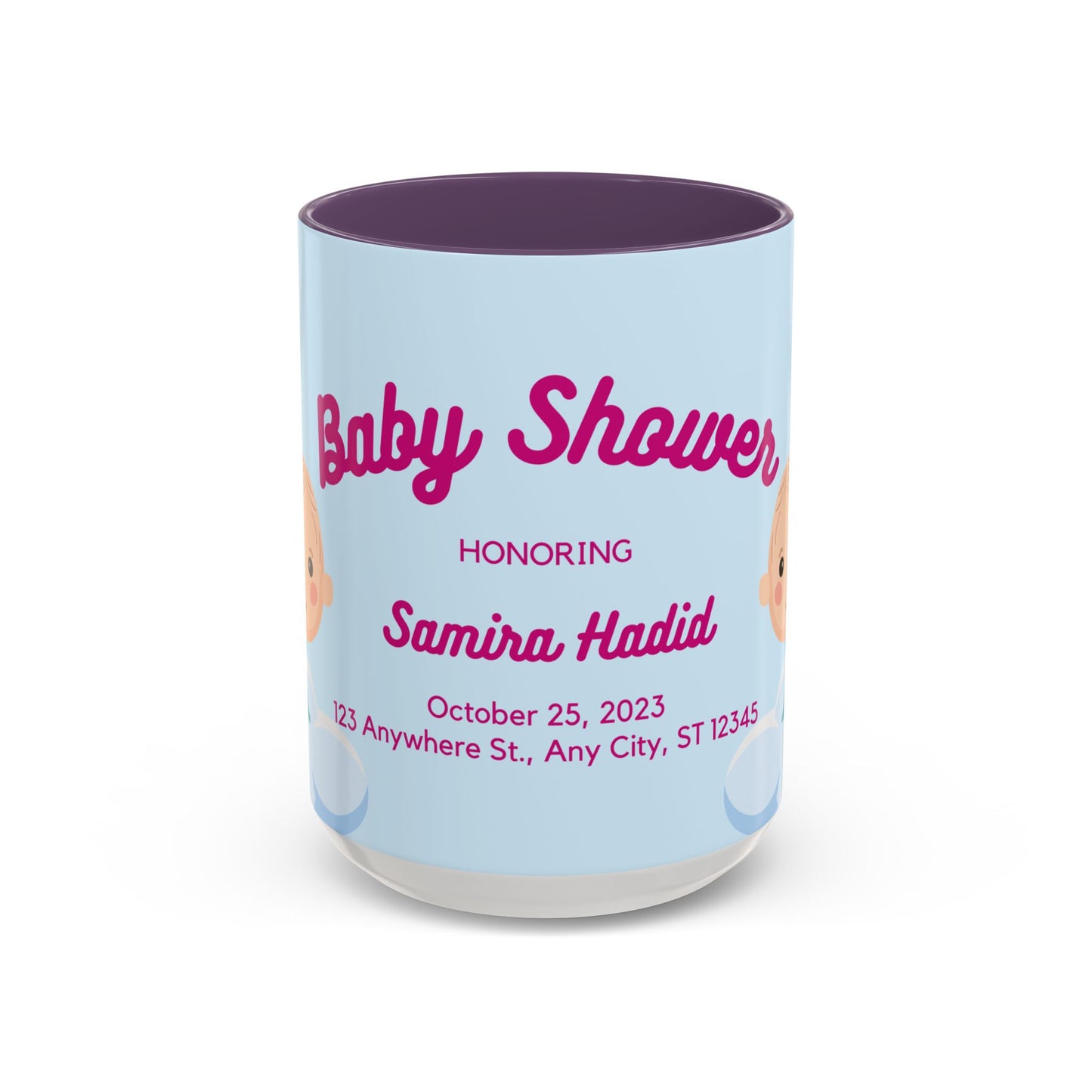 Baby Shower, Detail Customizable - Accent Coffee Mug (11, 15oz) - 11075