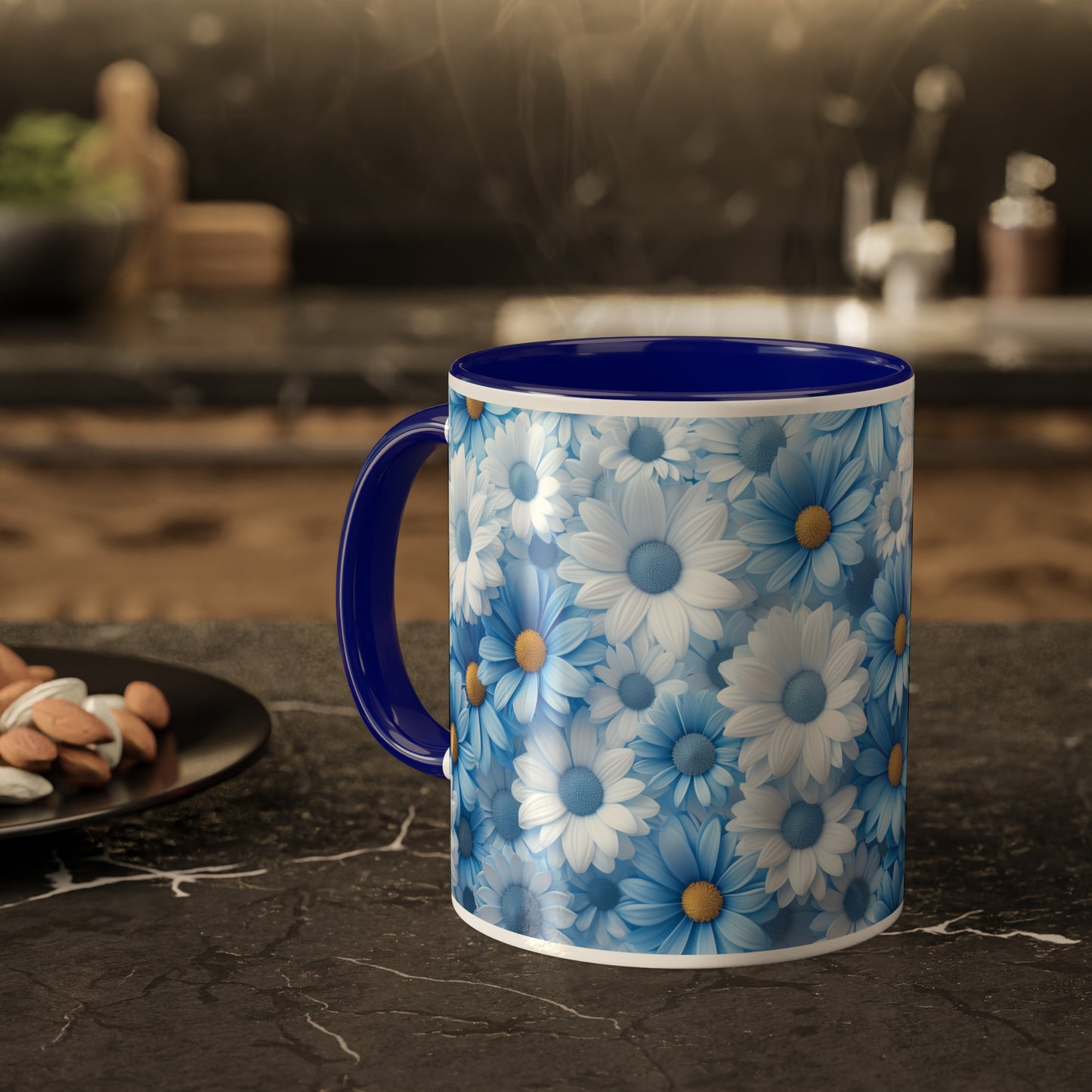 Peaceful blue blossoms - Colorful Mugs, 11oz