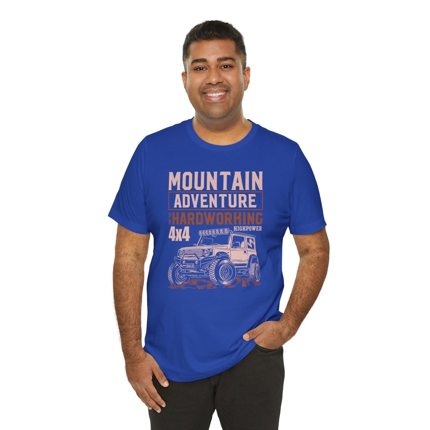 Mountain Adventure, Hardware 4x4 - Unisex Jersey Short Sleeve Tee