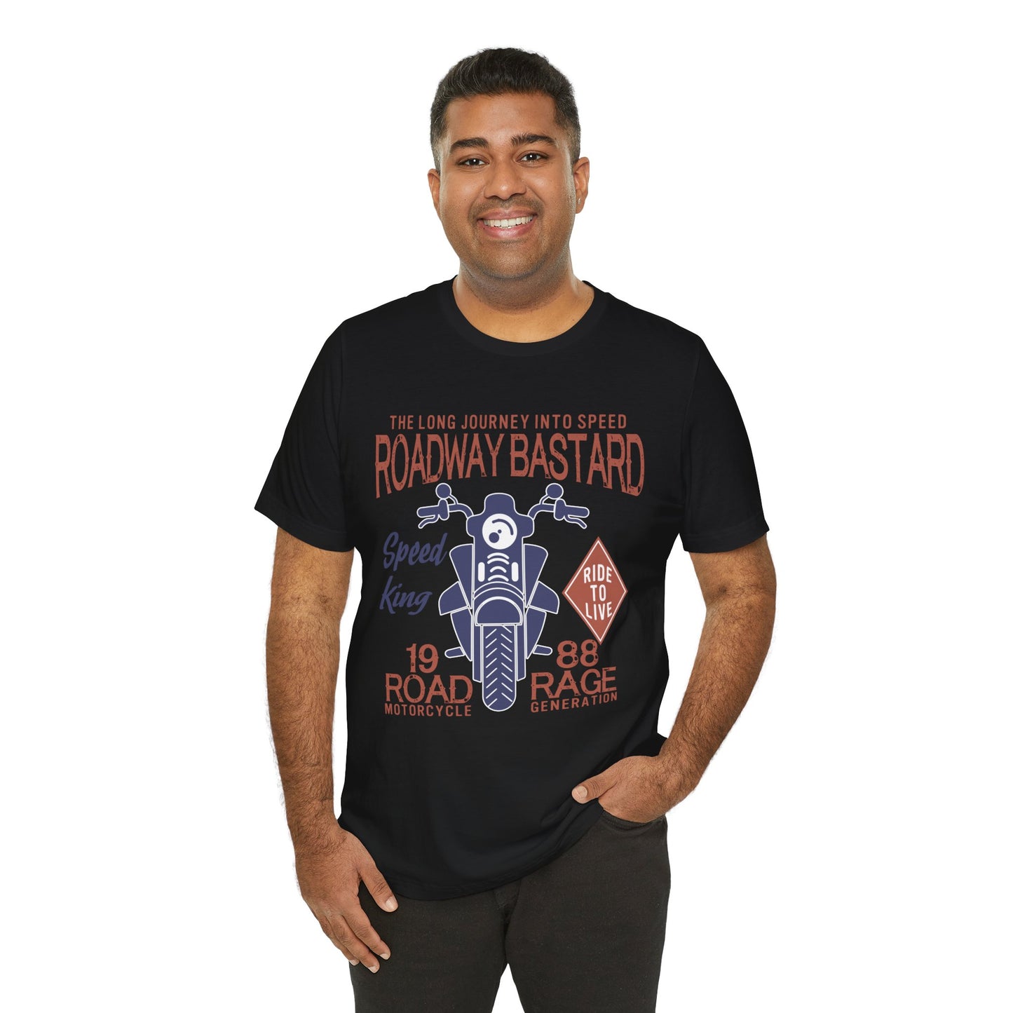 Roadway Bastard - Unisex Jersey Short Sleeve Tee