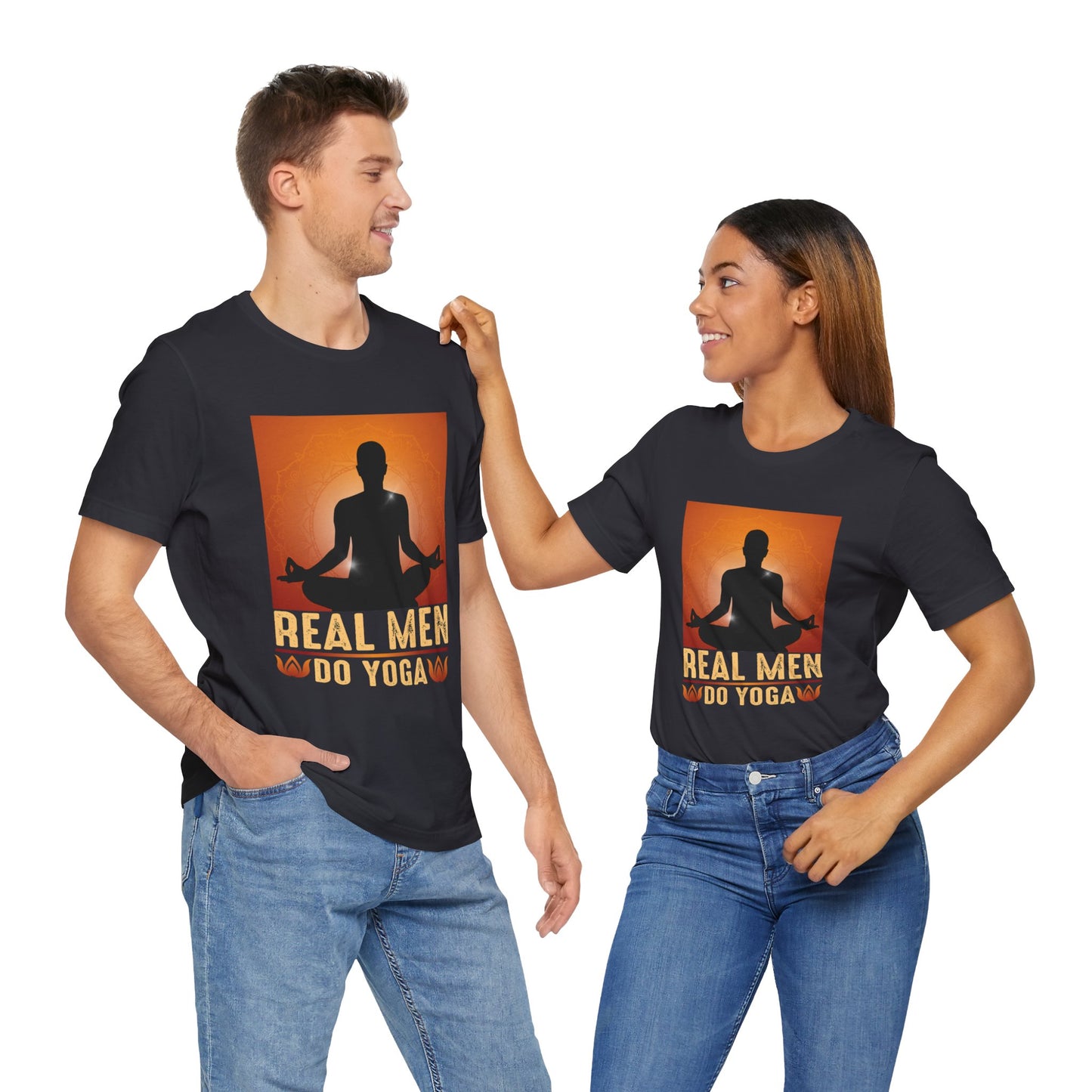 Real Men Do Yoga - Unisex Jersey Short Sleeve Tee