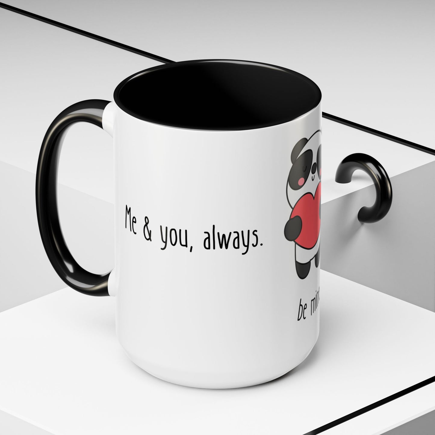 Panda, Be Mine - Accent Coffee Mug (11, 15oz) - 11431