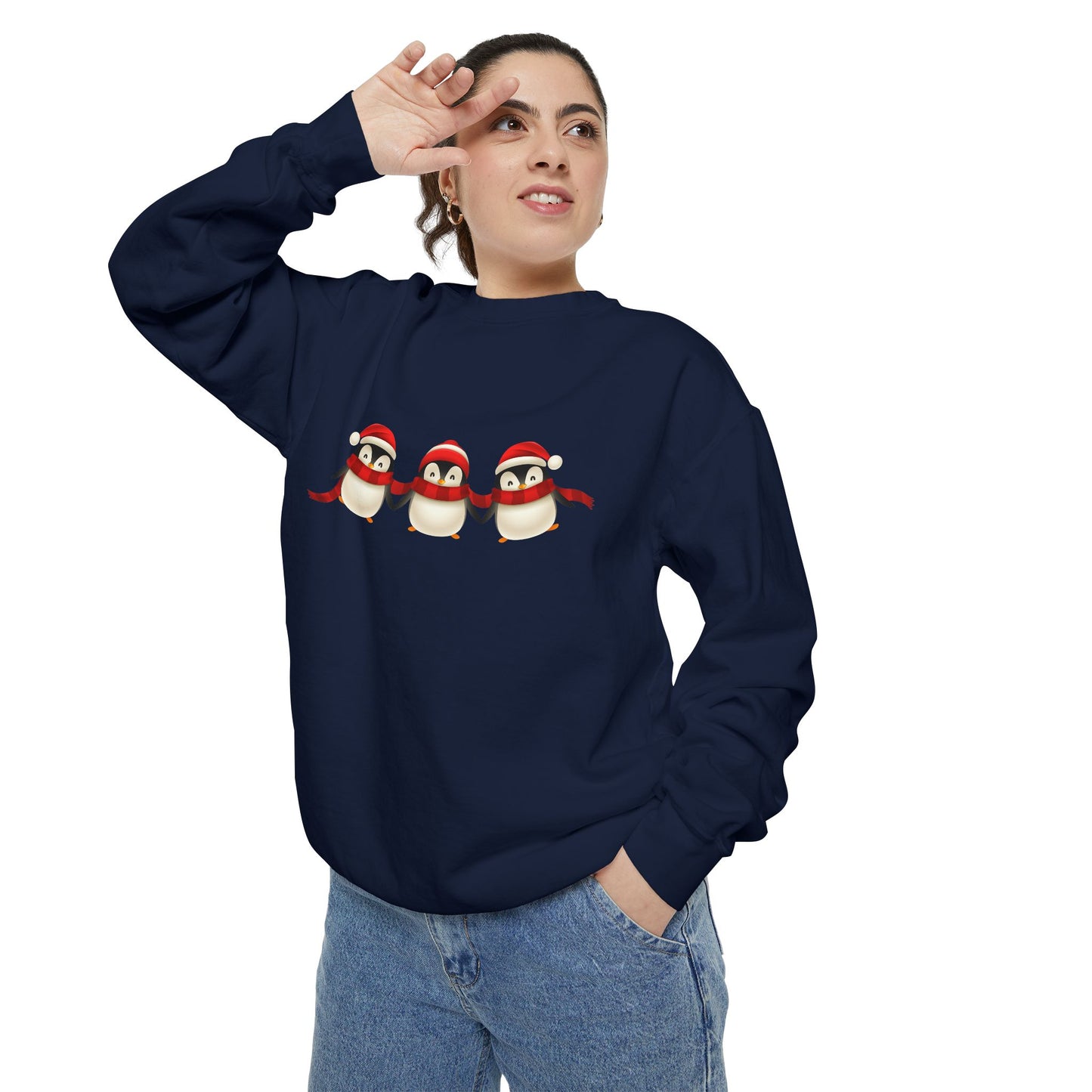 Penguins  - Unisex Garment-Dyed Sweatshirt