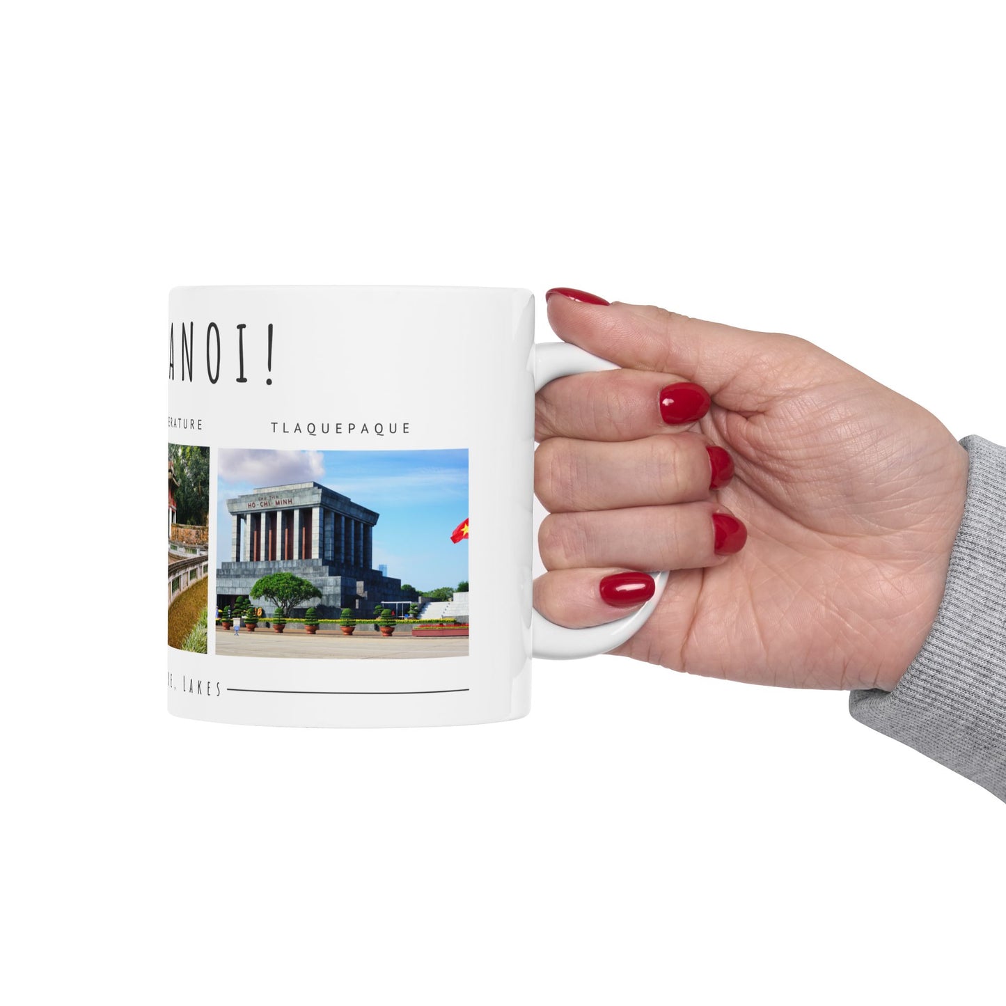 Hello Hanoi! Ceramic Mug - 11oz & 15oz - A Journey Through Vietnam's Culture - 12210