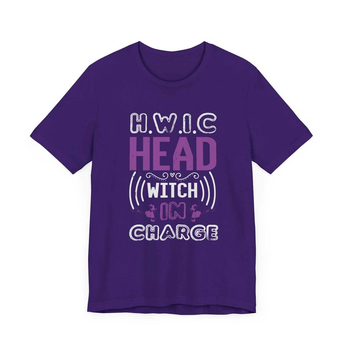 H.W.I.C. (Head Witch in Charge) - Unisex Jersey Short Sleeve Tee - 12416