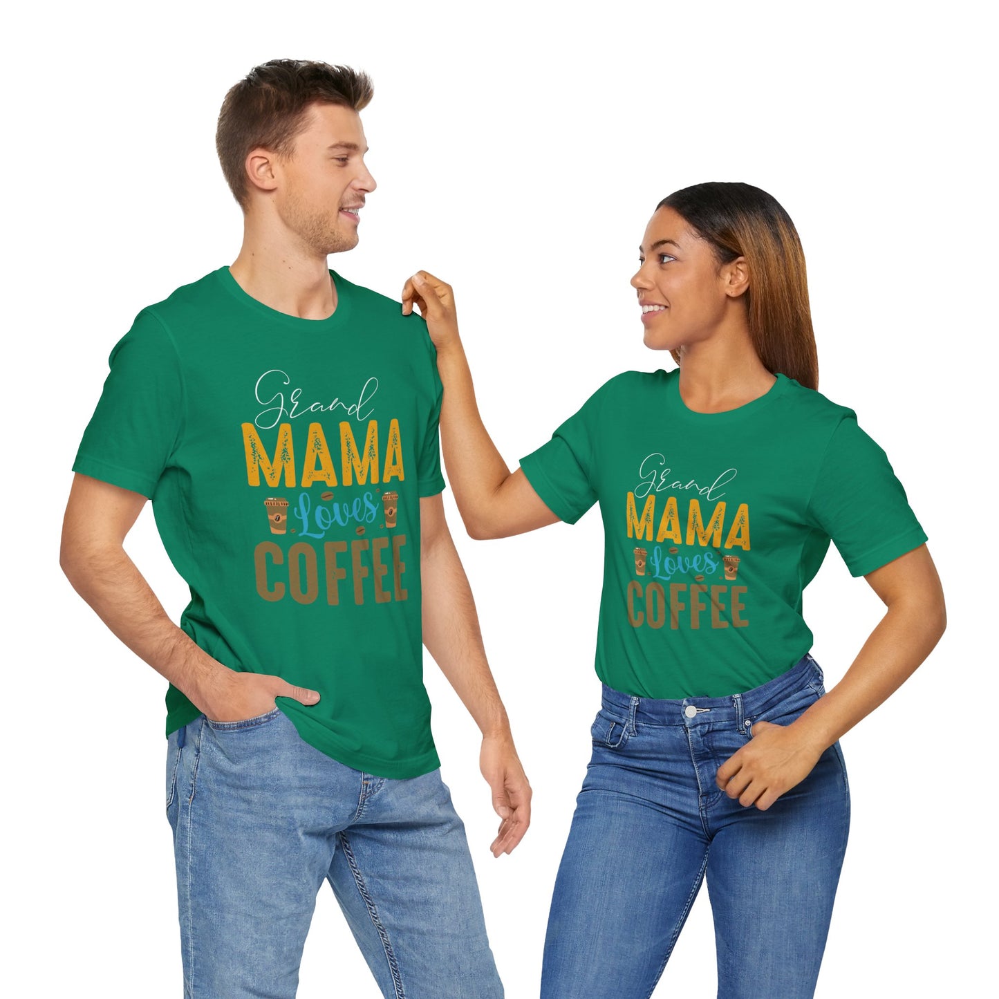 Grand Mama Loves Coffee - Unisex Jersey Short Sleeve Tee