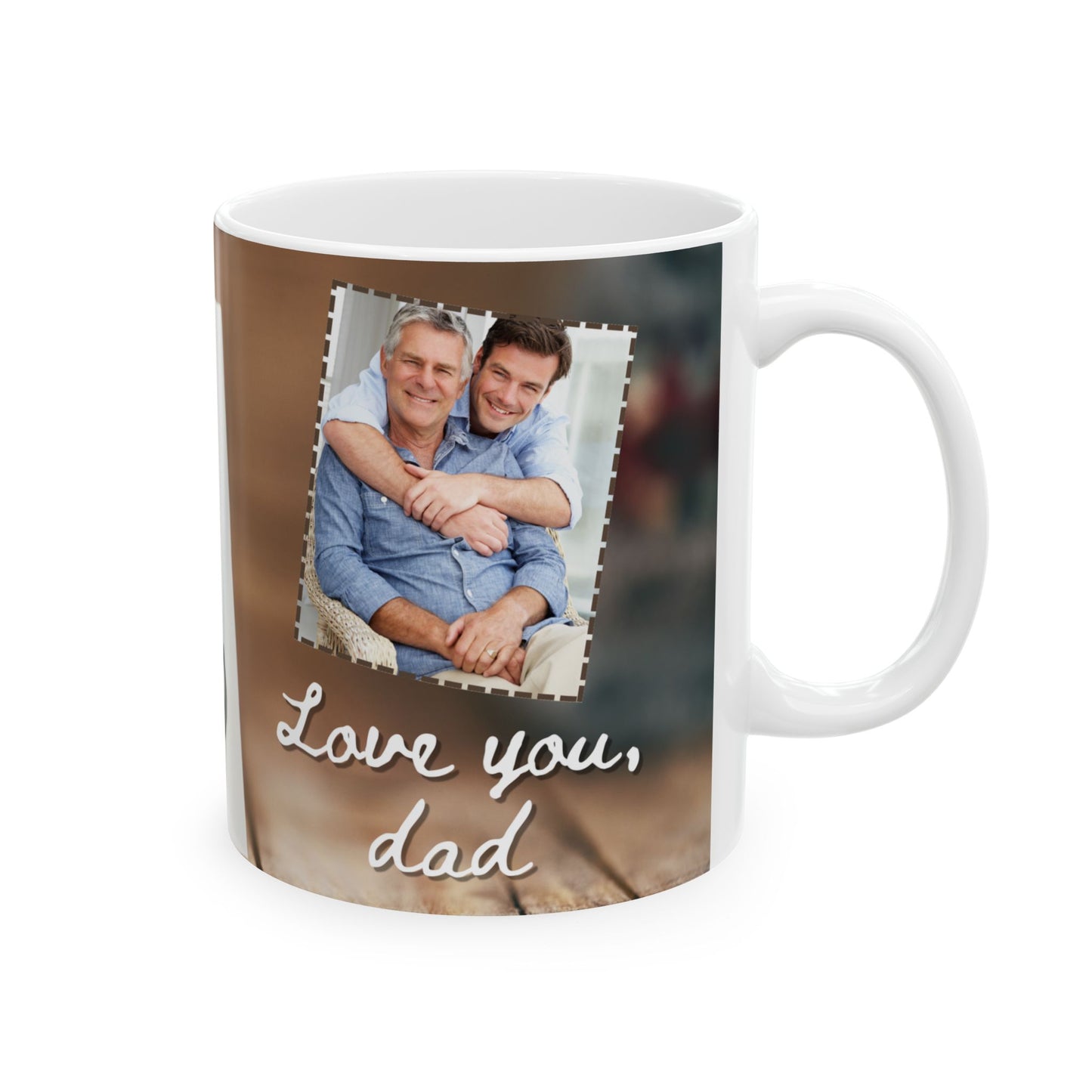 Love You Dad Ceramic Mug – Perfect Gift for Dad, Motivational Coffee Cup, Funny Mug for Father's Day - 14022