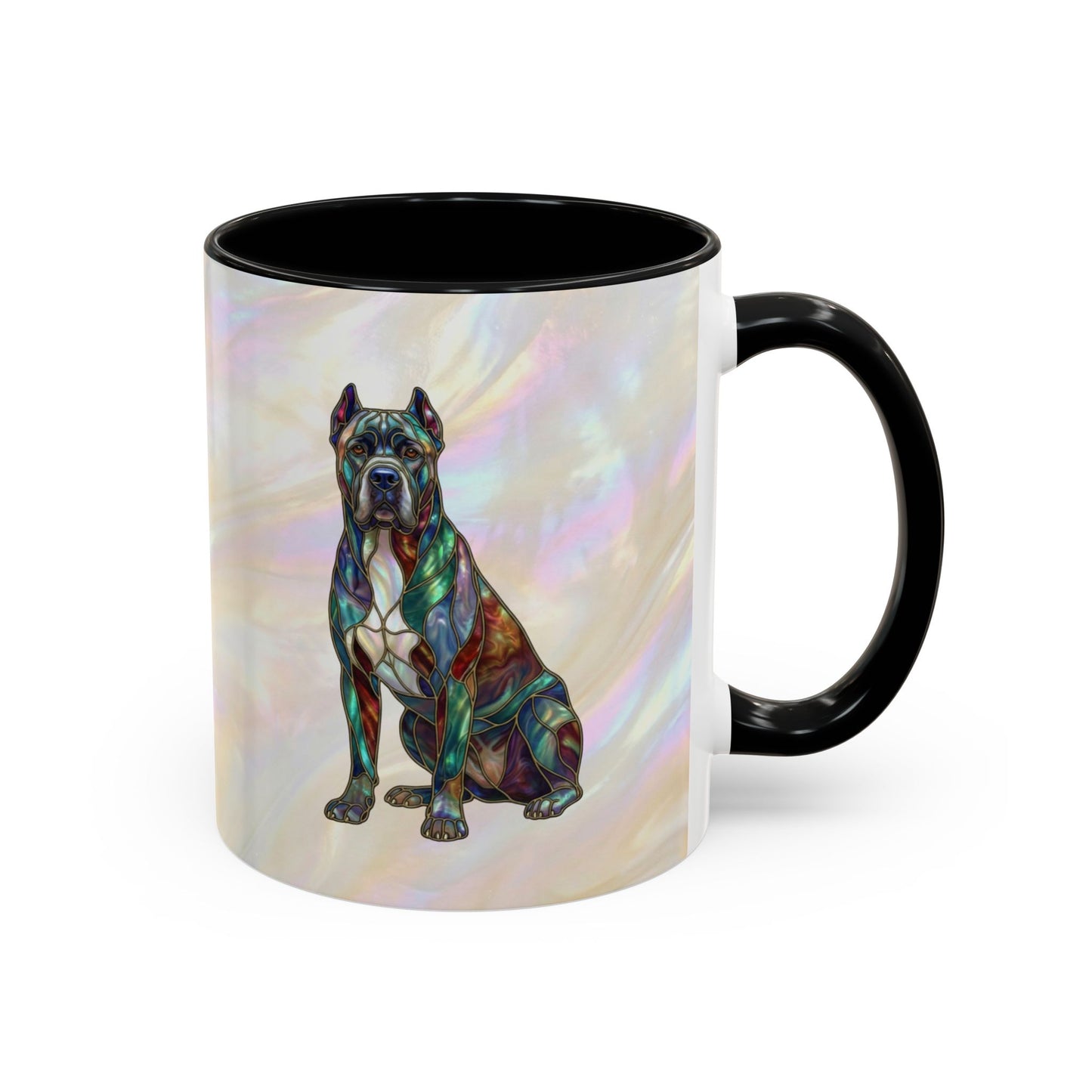 Cane Corso Accent Mug — Stained Glass Design (11/15 oz) - 14623