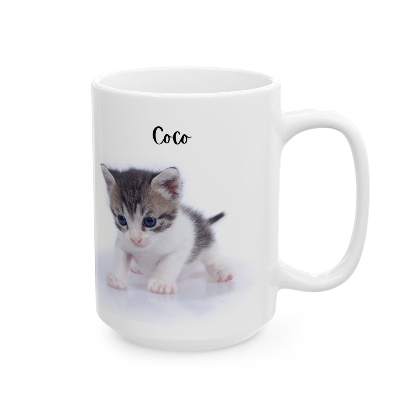 Cute Cat Ceramic Mug - Perfect Gift for Cat Lovers, Coffee Lovers, Animal Lovers, Pet Owners, Birthday, Holiday! - 14196