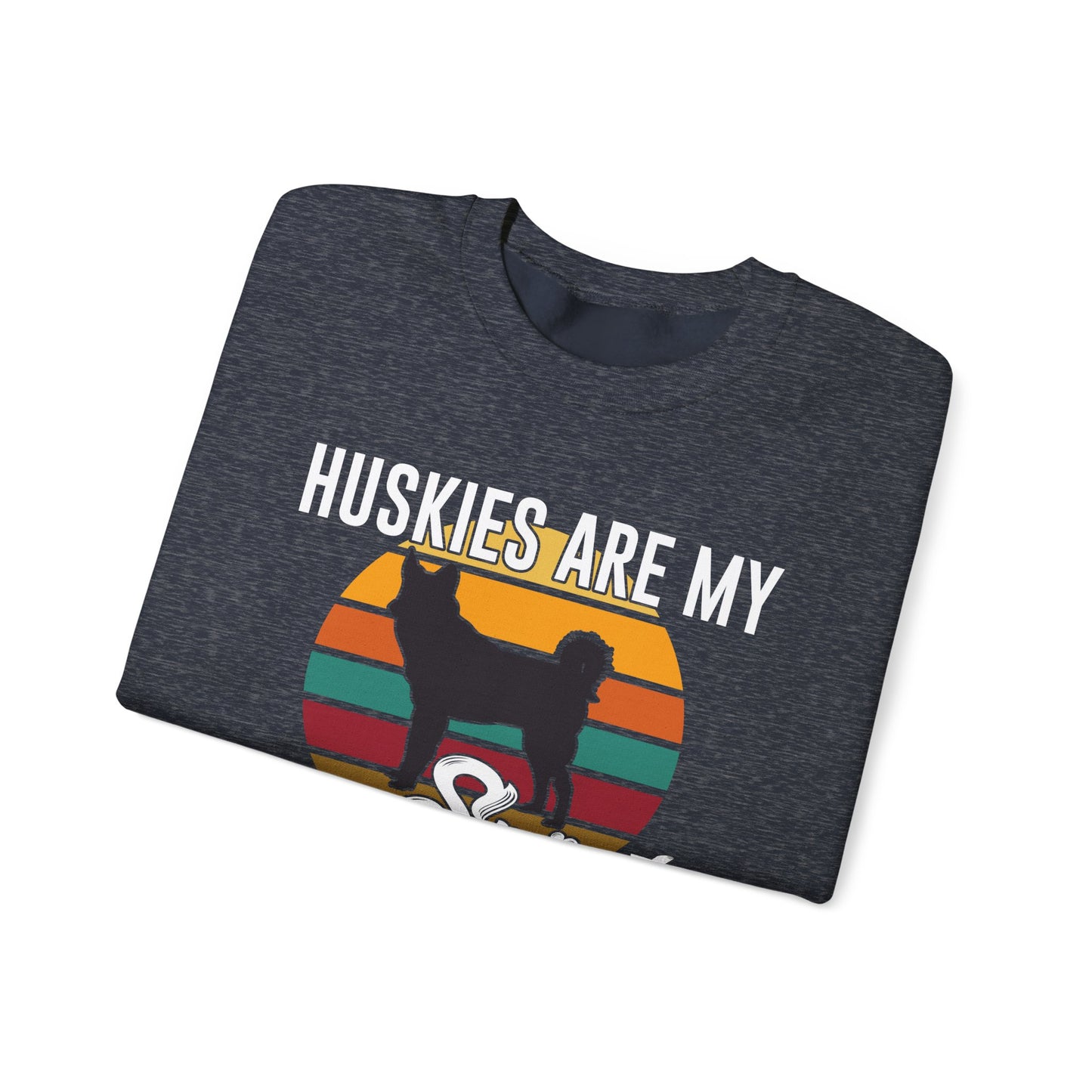 Huskies Are My Spirit Animal - Unisex Heavy Blend™ Crewneck Sweatshirt