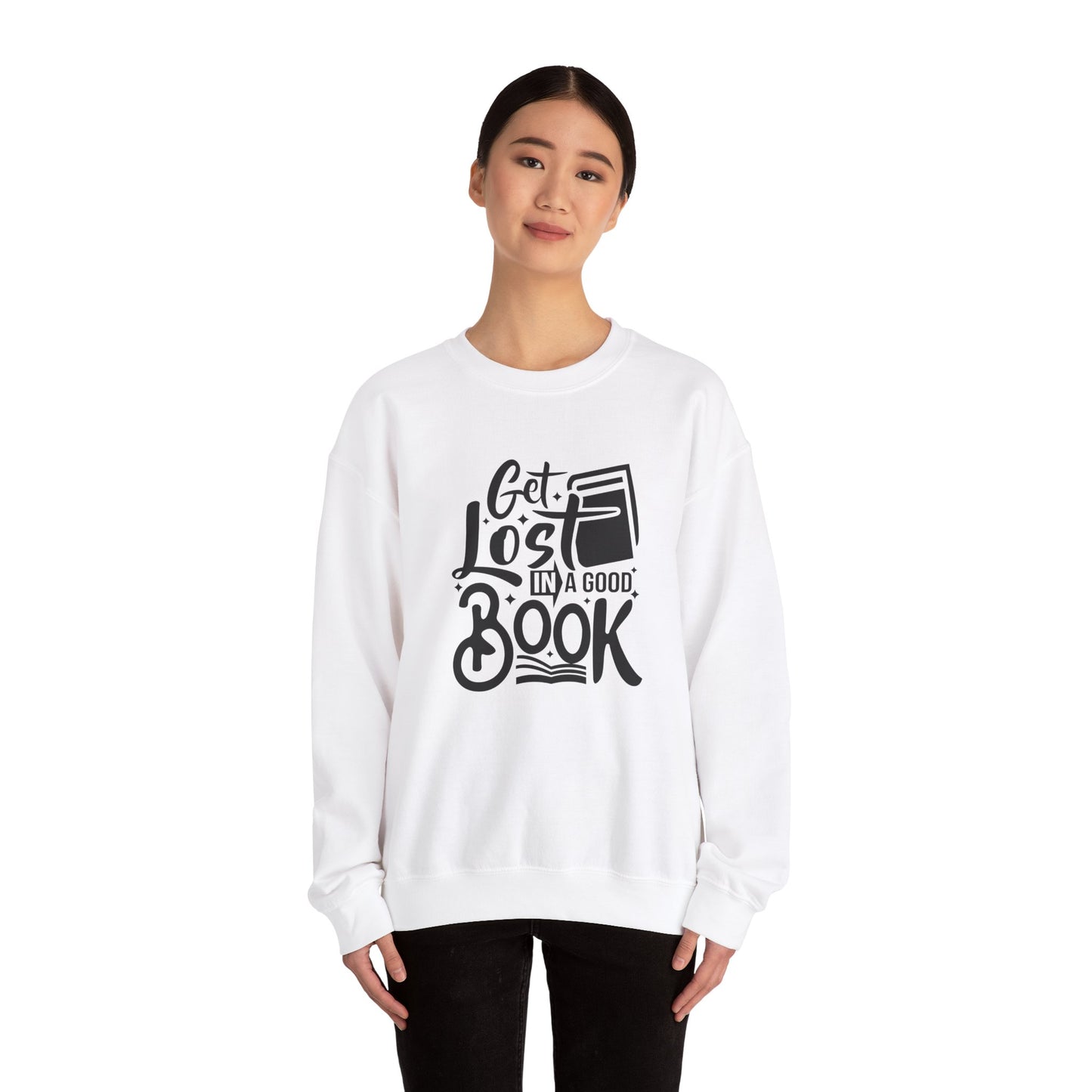 Get Lost in A Good Book - Unisex Heavy Blend™ Crewneck Sweatshirt - 10691