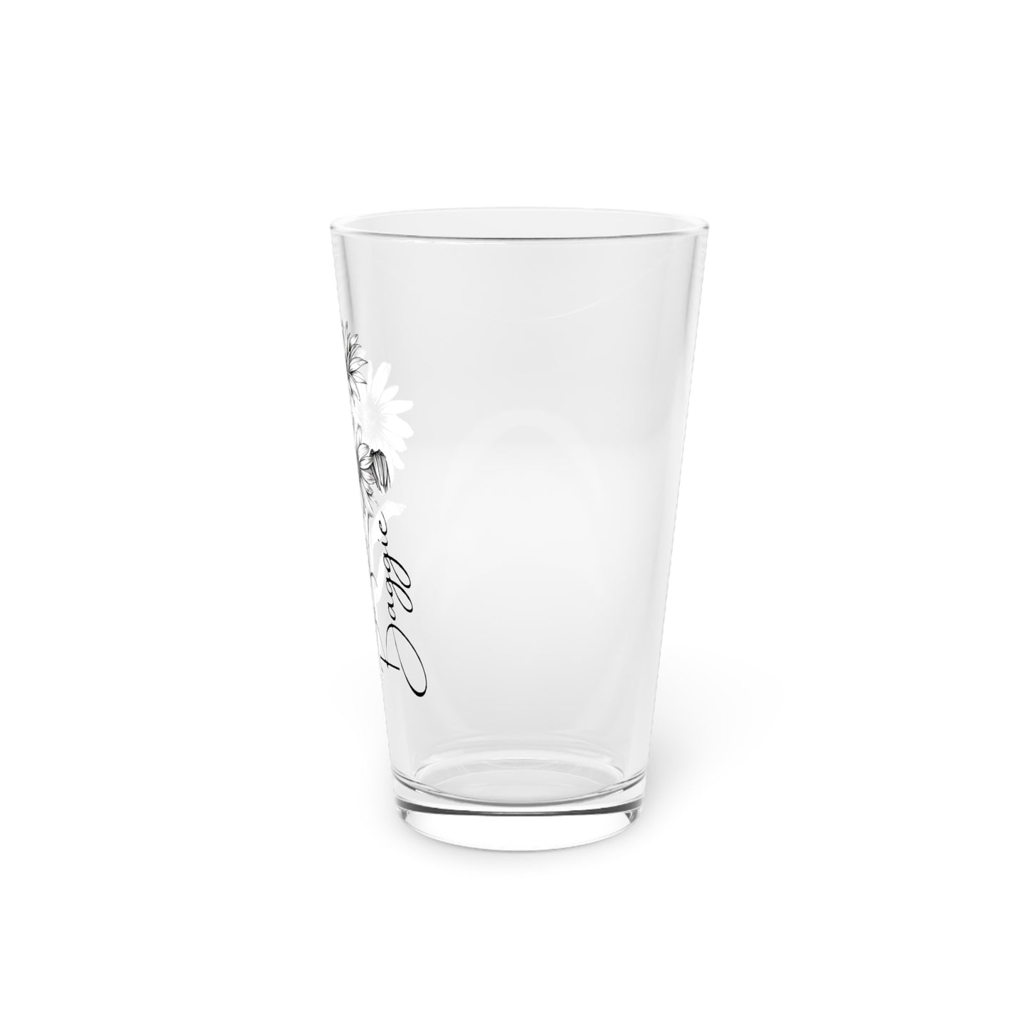 Daisy Flowers, Customizable - Pint Glass, 16oz