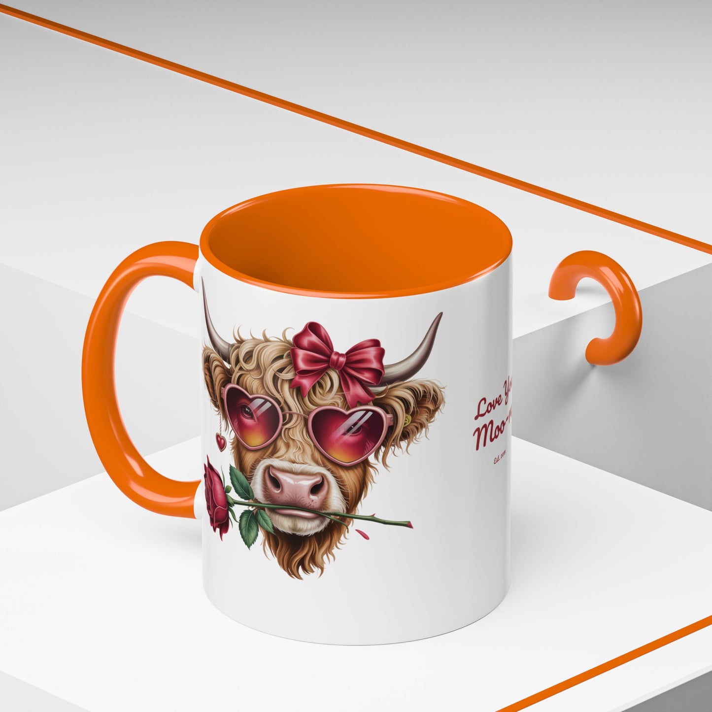 Love You Moo-re Personalized Mug — Custom Names & Established Date | Couple Gift (11oz / 15oz) - 14751