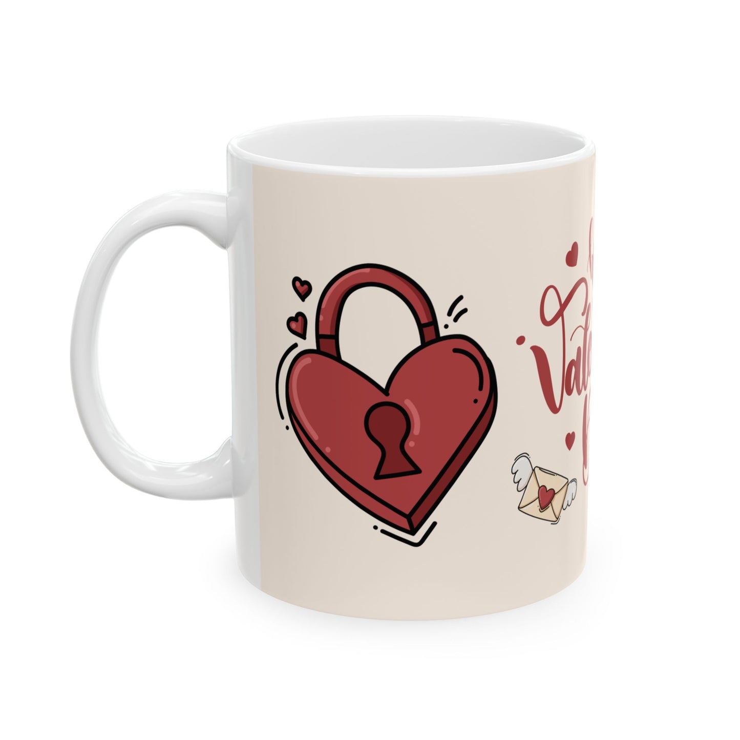 Happy Valentine's Day - Ceramic Mug, (11oz, 15oz) - 11016