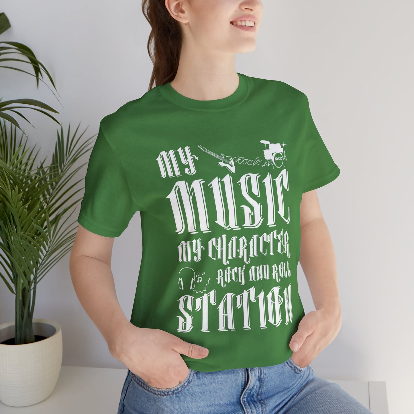 My Music My Character, Rock & Roll Station - Unisex Jersey Short Sleeve Tee