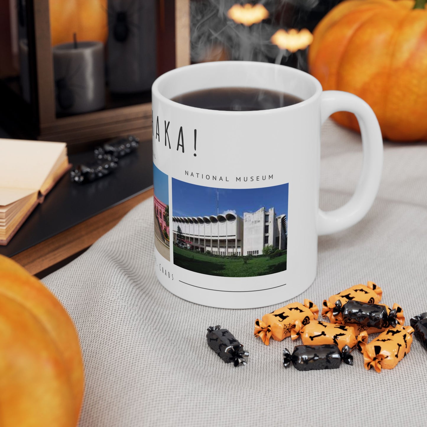 Hello Dhaka! Ceramic Mug – 11oz & 15oz – Perfect Gift for Travel Lovers and Culture Enthusiasts - 12211