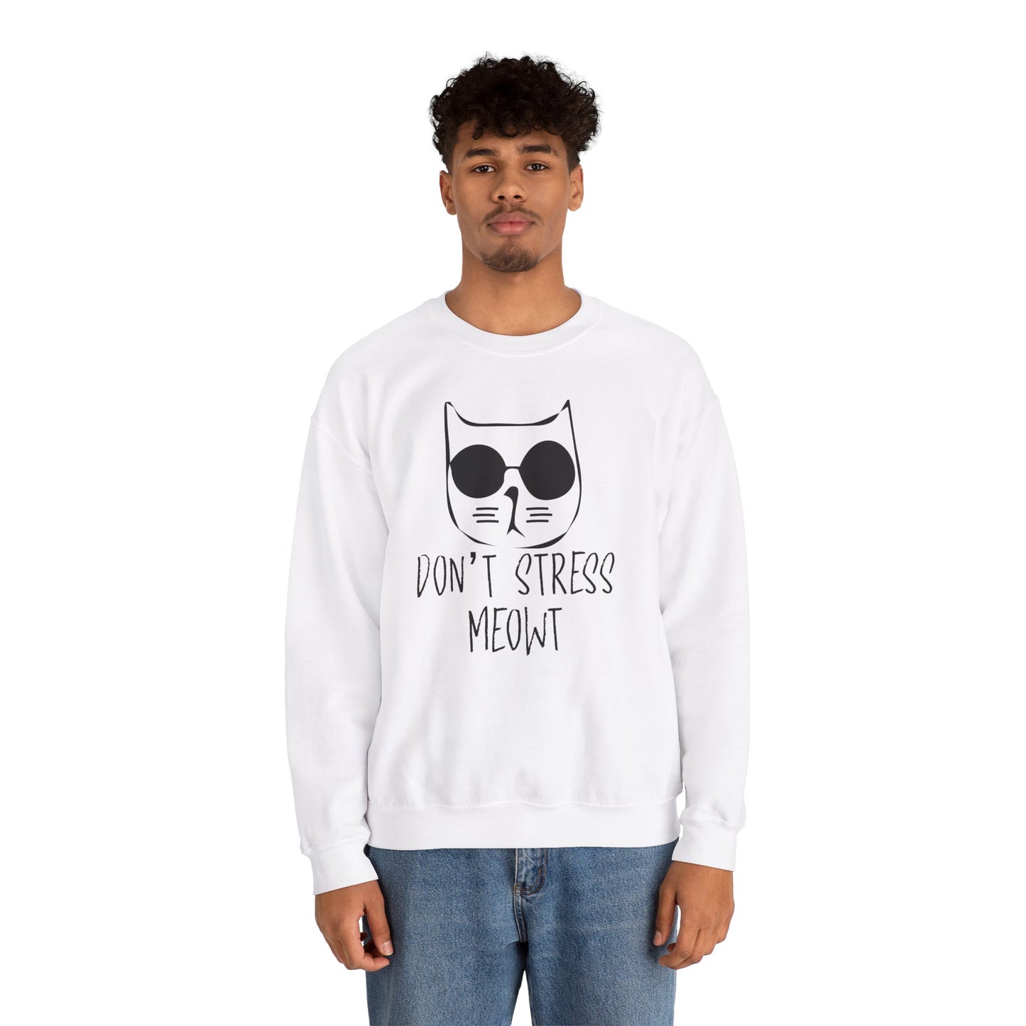 Don't Stress Meowt - Unisex Heavy Blend™ Crewneck Sweatshirt