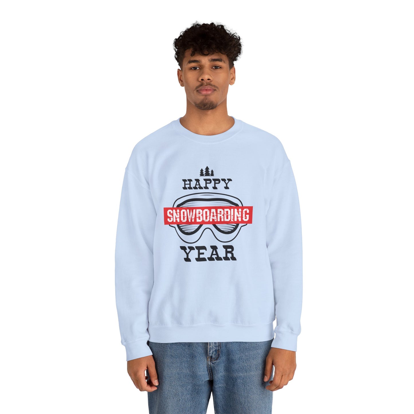 Happy Snowboarding Year - Unisex Heavy Blend™ Crewneck Sweatshirt