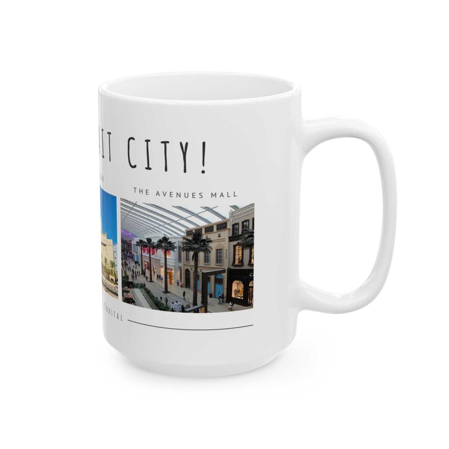 Hello, Kuwait City! Ceramic Mug - 11oz & 15oz Options - 12180