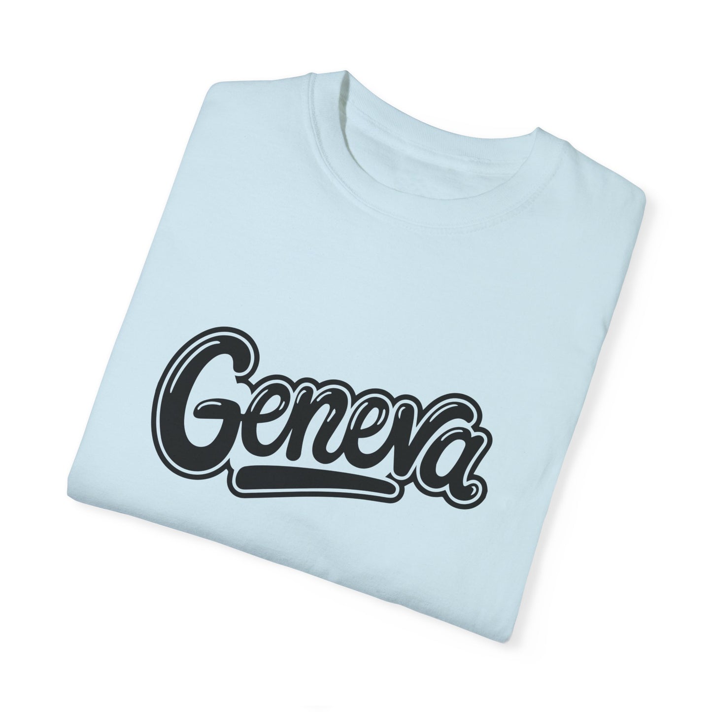 Geneva Unisex Garment-Dyed T-Shirt - Casual Comfort for Travel Lovers - 12261