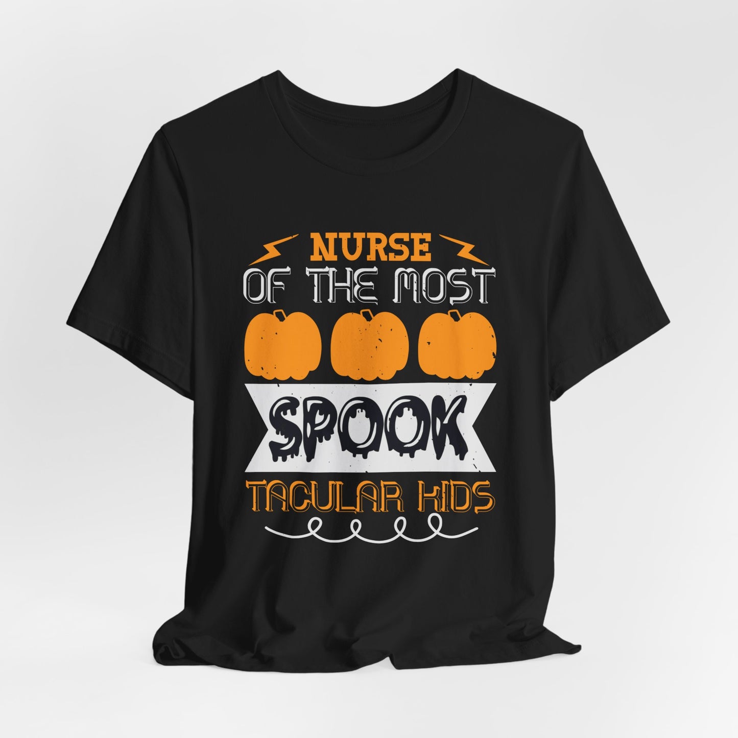 Nurse of the Most Spook-Tacular Kids - Unisex Jersey Short Sleeve Tee