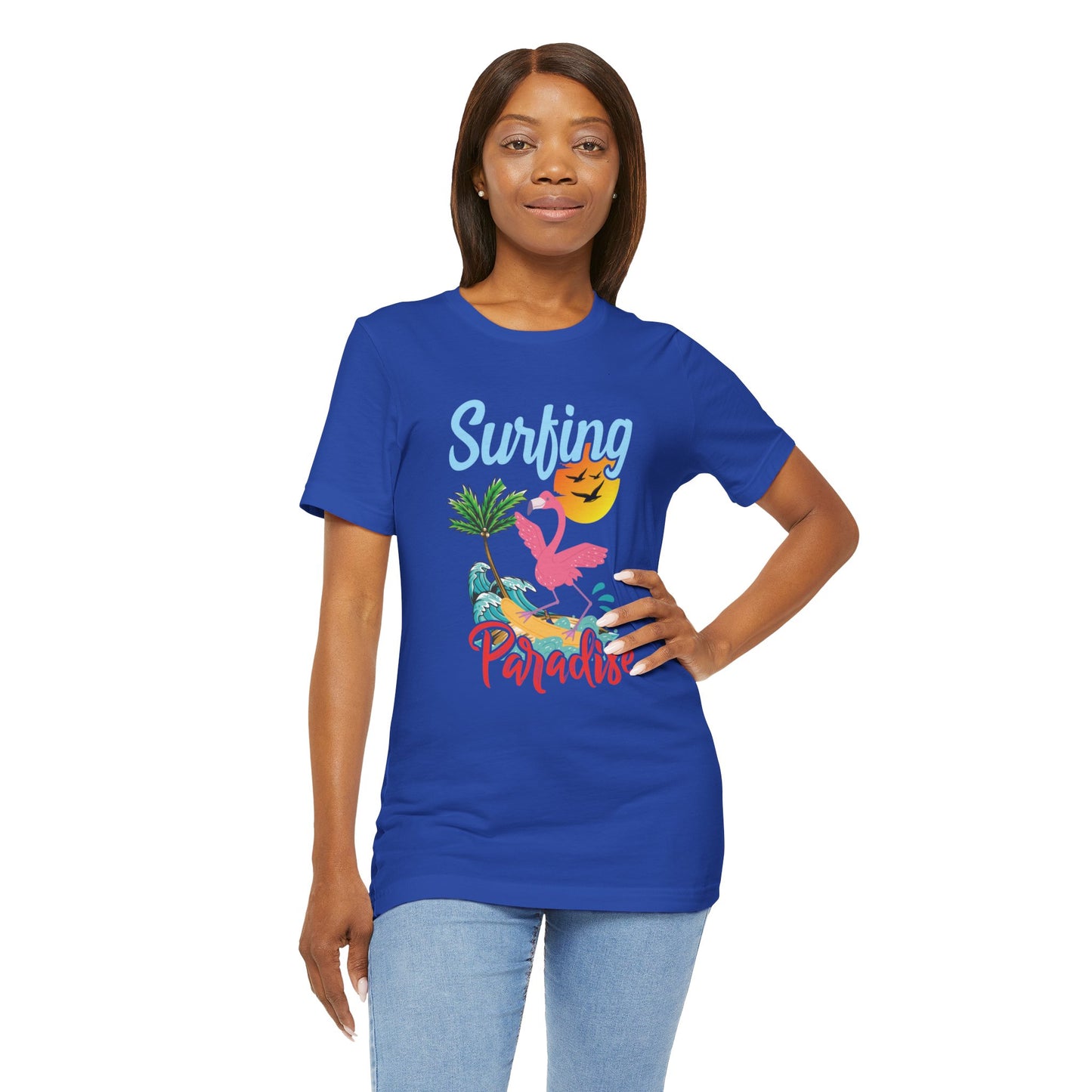 Surfing Paradise - Unisex Jersey Short Sleeve Tee