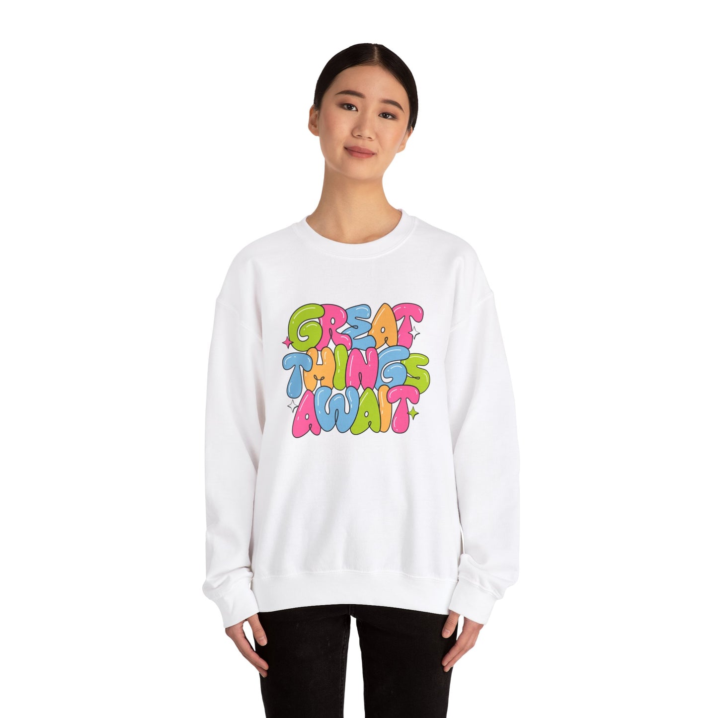 Great Things Awaits - Unisex Heavy Blend™ Crewneck Sweatshirt