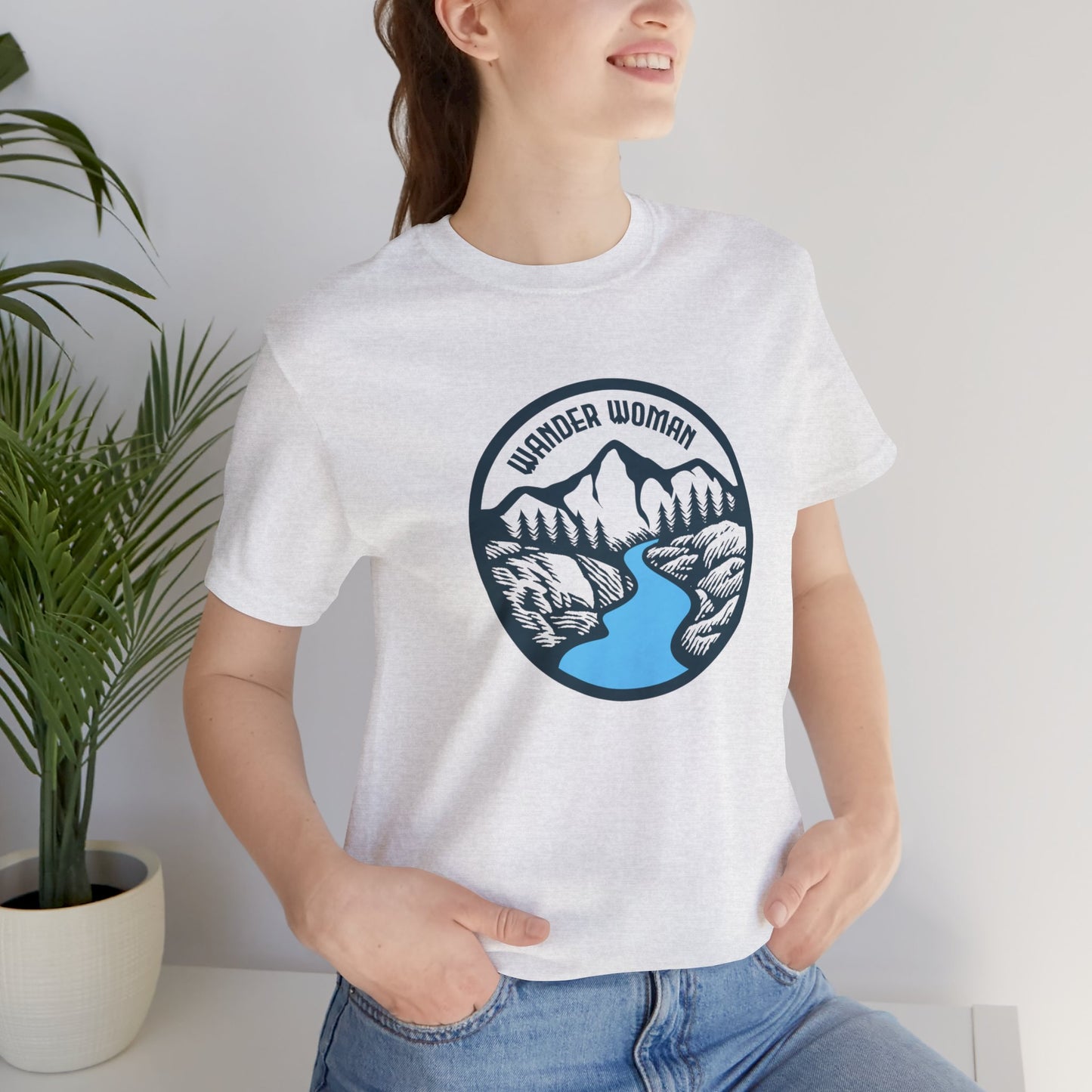 Camping: Wander Woman - Unisex Jersey Short Sleeve Tee