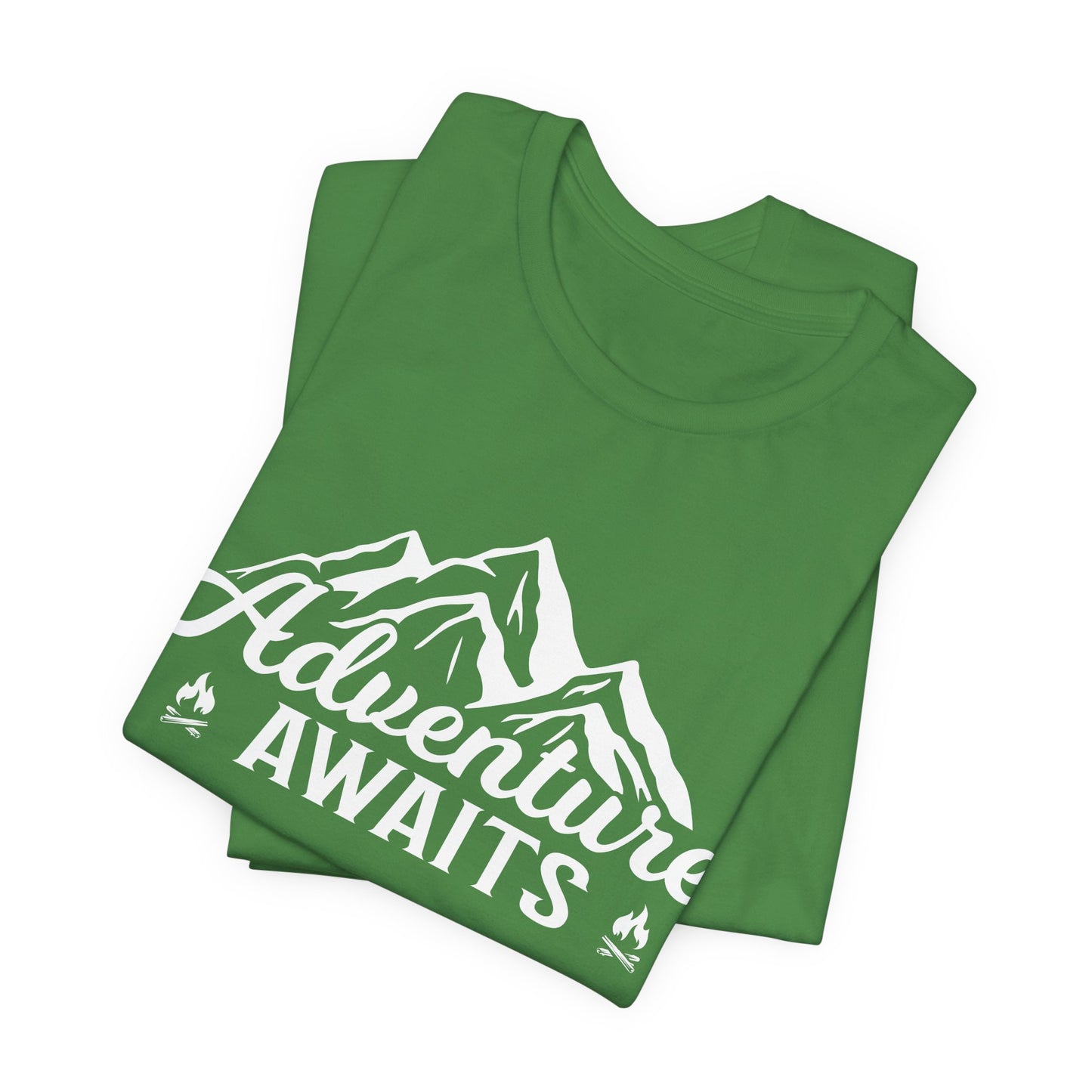 Camping: Adventure Awaits - Unisex Jersey Short Sleeve Tee