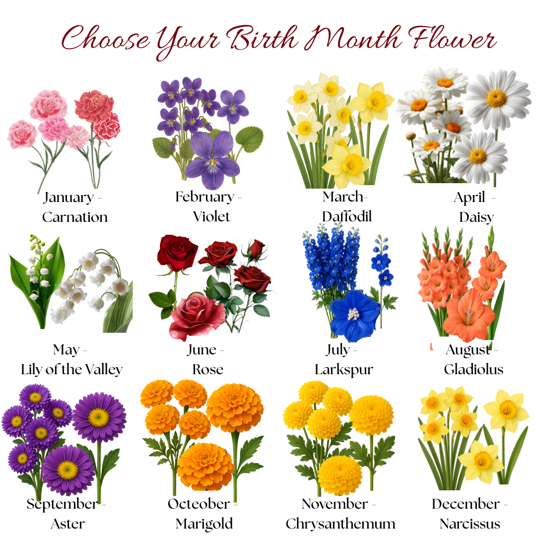Happy Birthday Ceramic Mug, August Born, Birh Flower Gladiolus, 11oz & 15oz Sizes - 14211