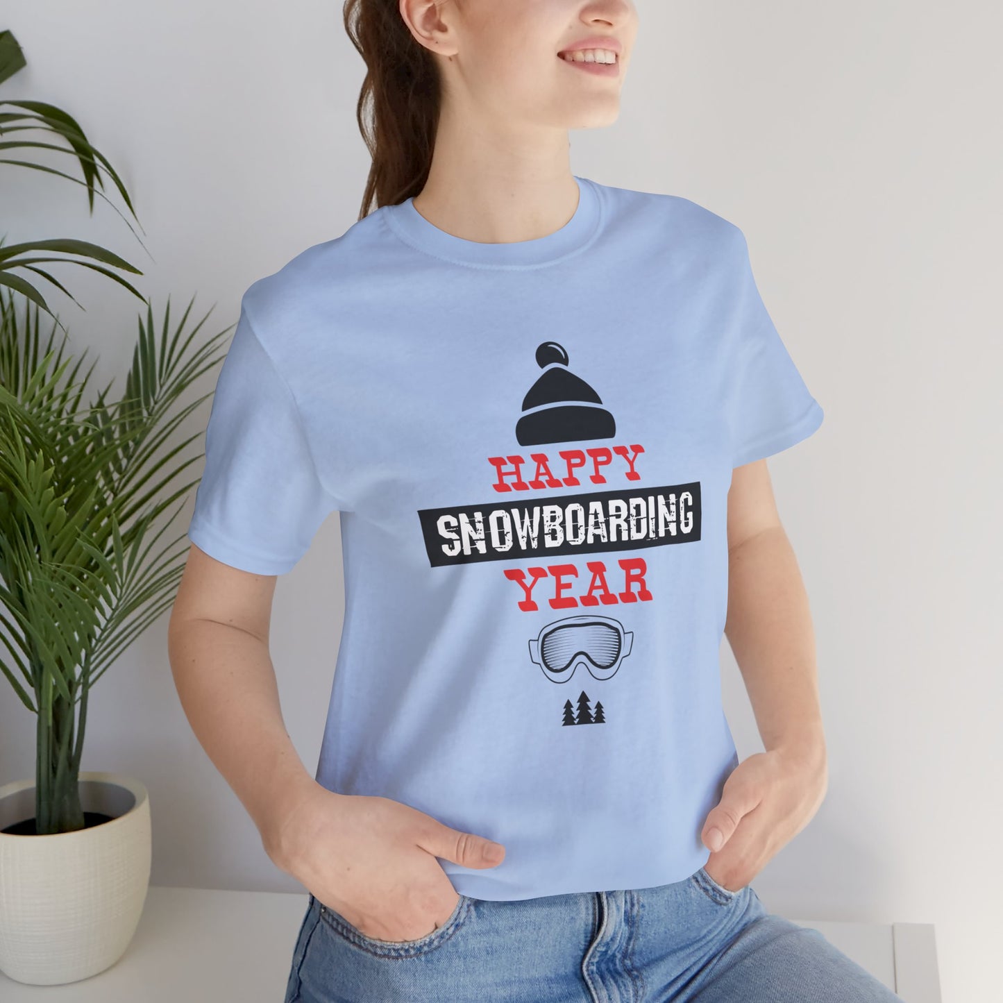 Happy Snowboarding Year - Unisex Jersey Short Sleeve Tee