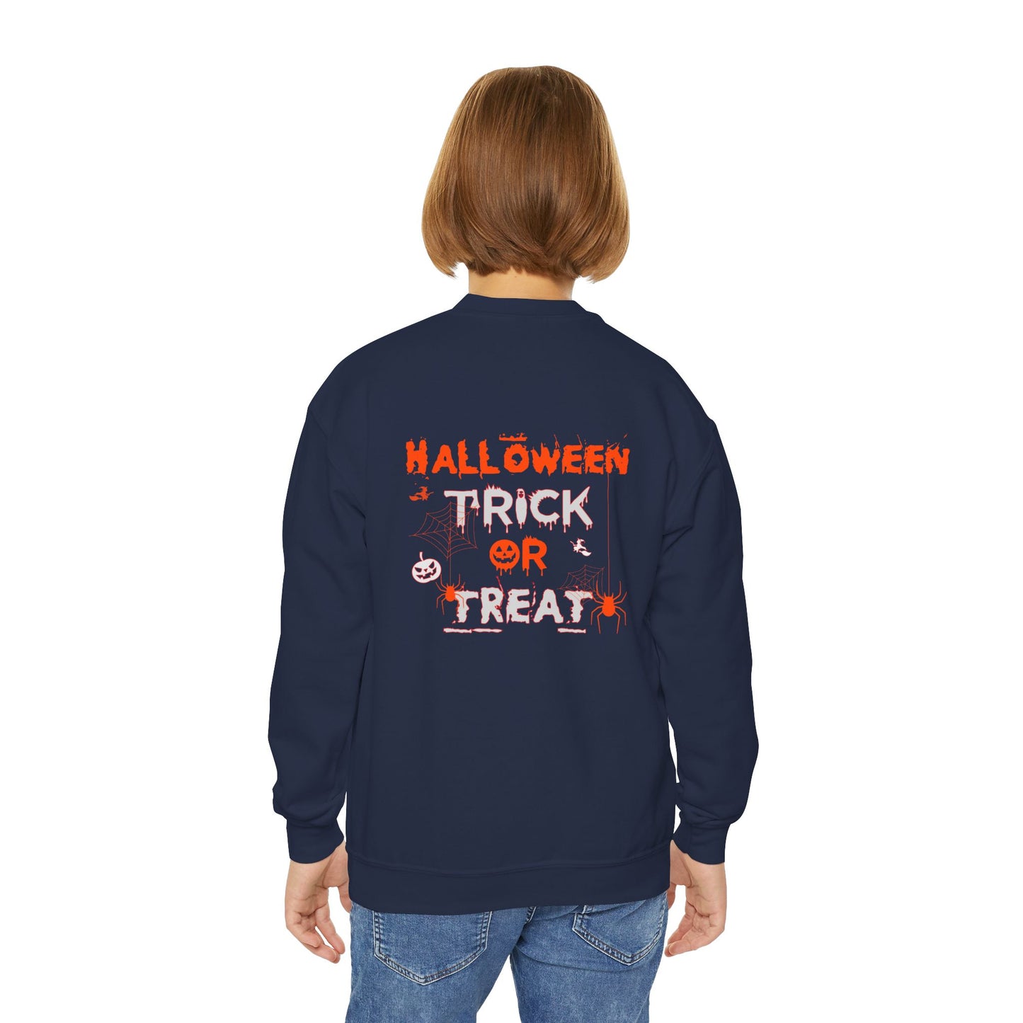 Halloween Trick Or Treat - Youth Crewneck Sweatshirt