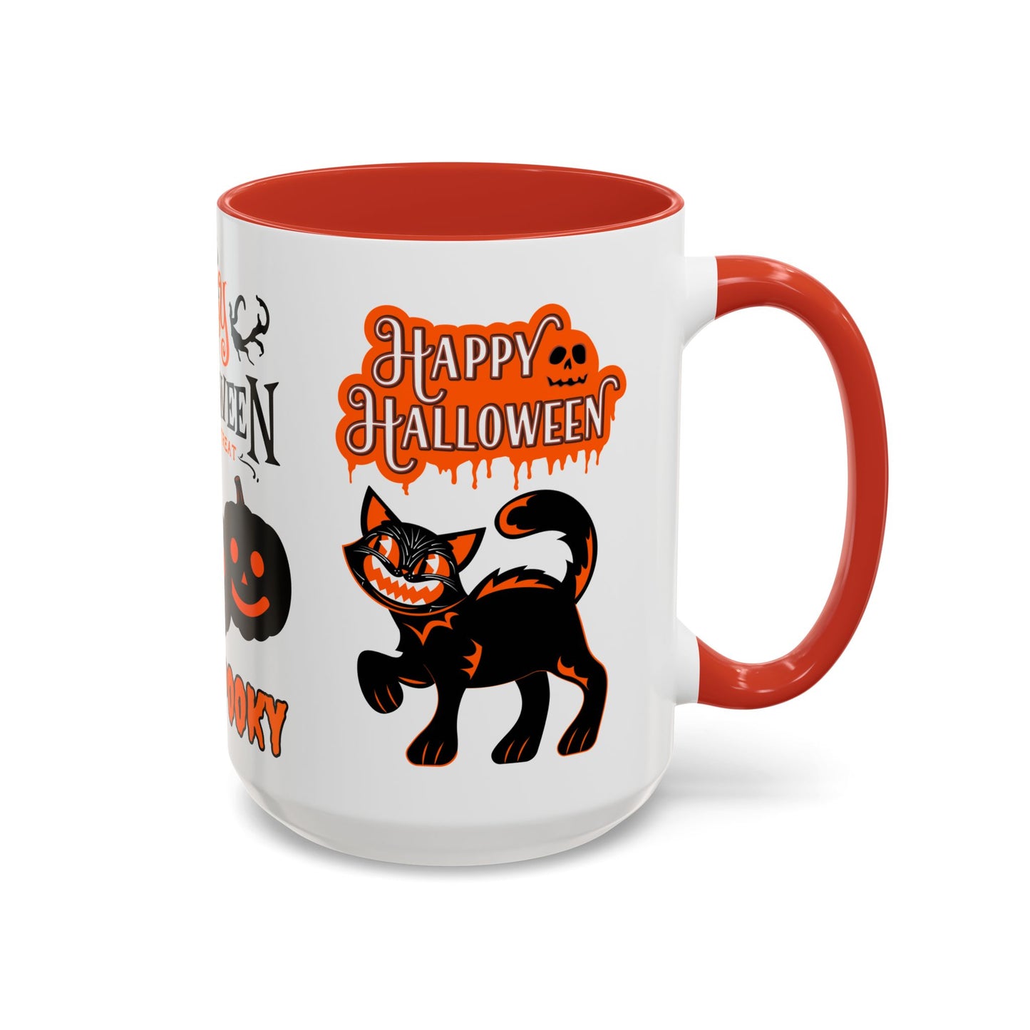 Happy Halloween, Stay Spooky - Accent Coffee Mug (11, 15oz)