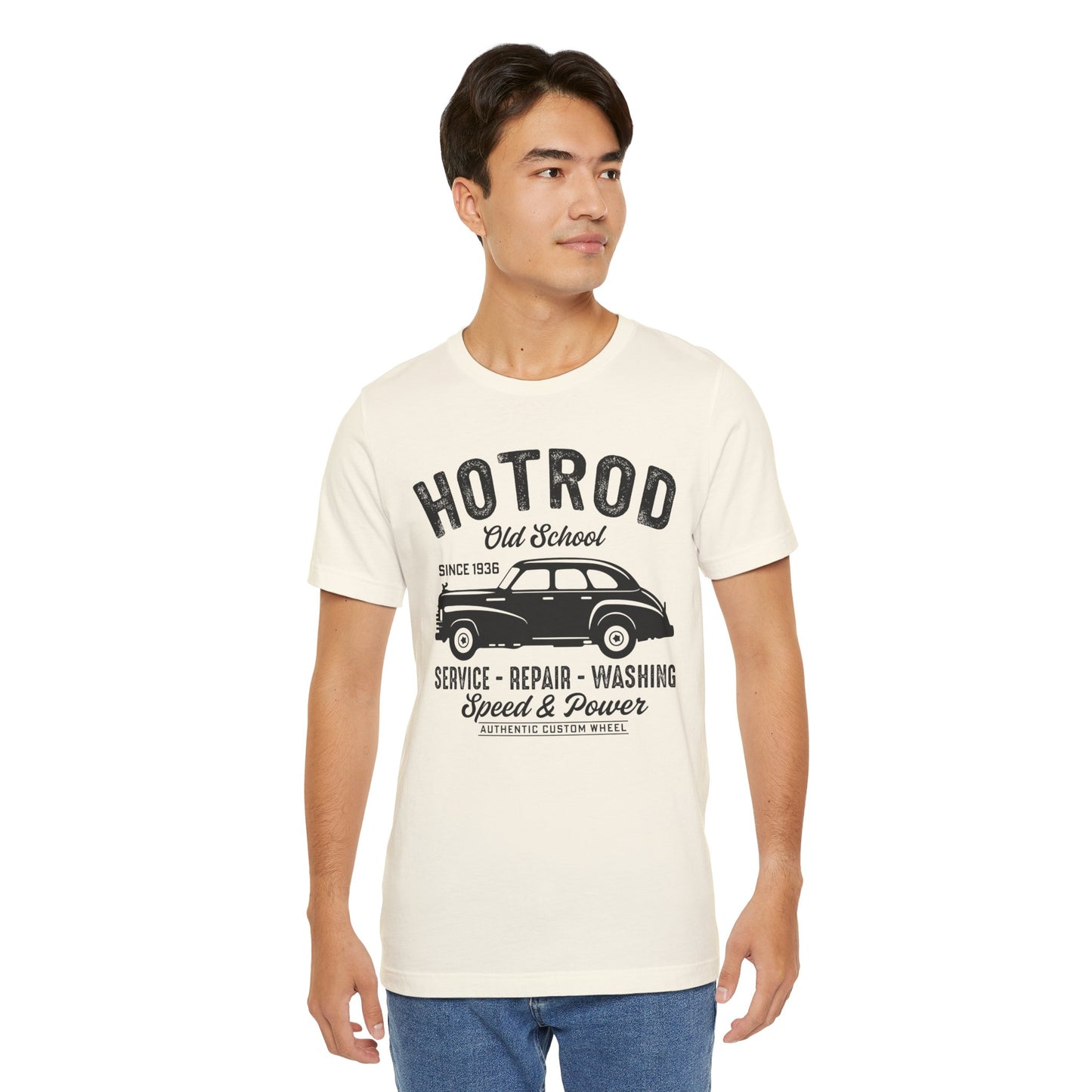 Hotrod, Old School - Unisex Jersey Short Sleeve Tee - 13035