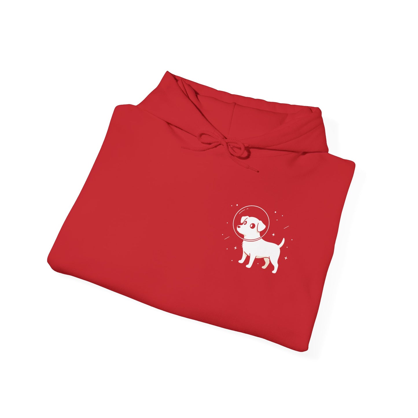 Dog in Space Hoodie – Space Puppy Graphic Hooded Sweatshirt, Unisex Heavy Blend™ - 14679