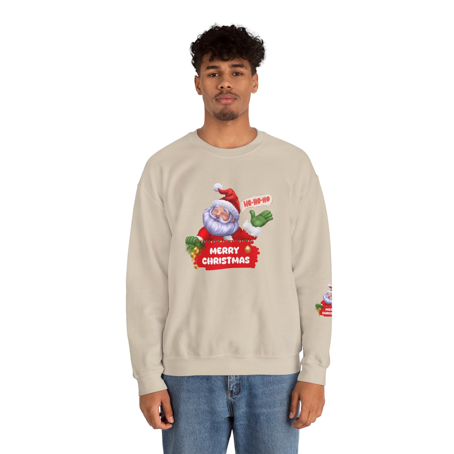 Santa, Hohoho, Merry Christmas - Unisex Heavy Blend™ Crewneck Sweatshirt - 10390