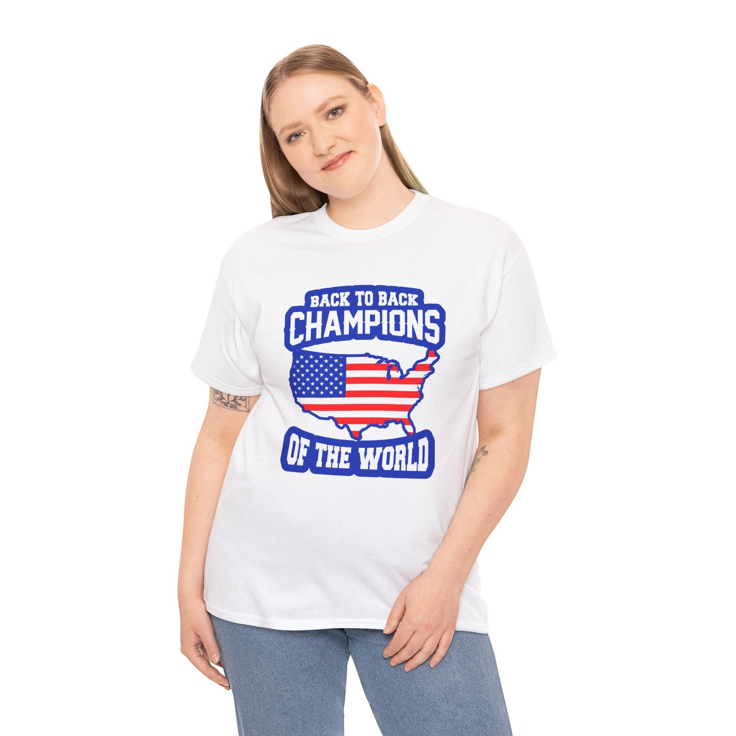 Back-to-Back Champions Unisex Tee | Perfect for Sports Fans, Casual Wear, Gifts, Fourth of July, BBQ Events - 13597