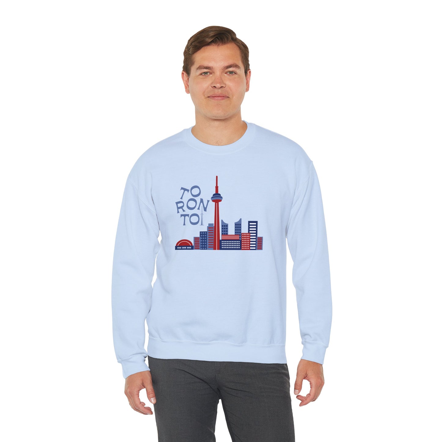Toronto Skyline Unisex Crewneck Sweatshirt - Cozy Graphic Pullover - 12125