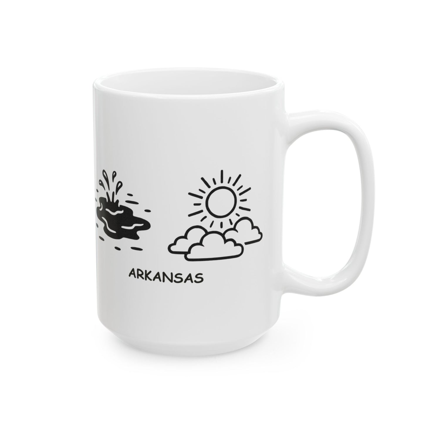 "In Arkansas, we have two seasons: ‘muddy’ and ‘sunny.’" Ceramic Mug - 13366