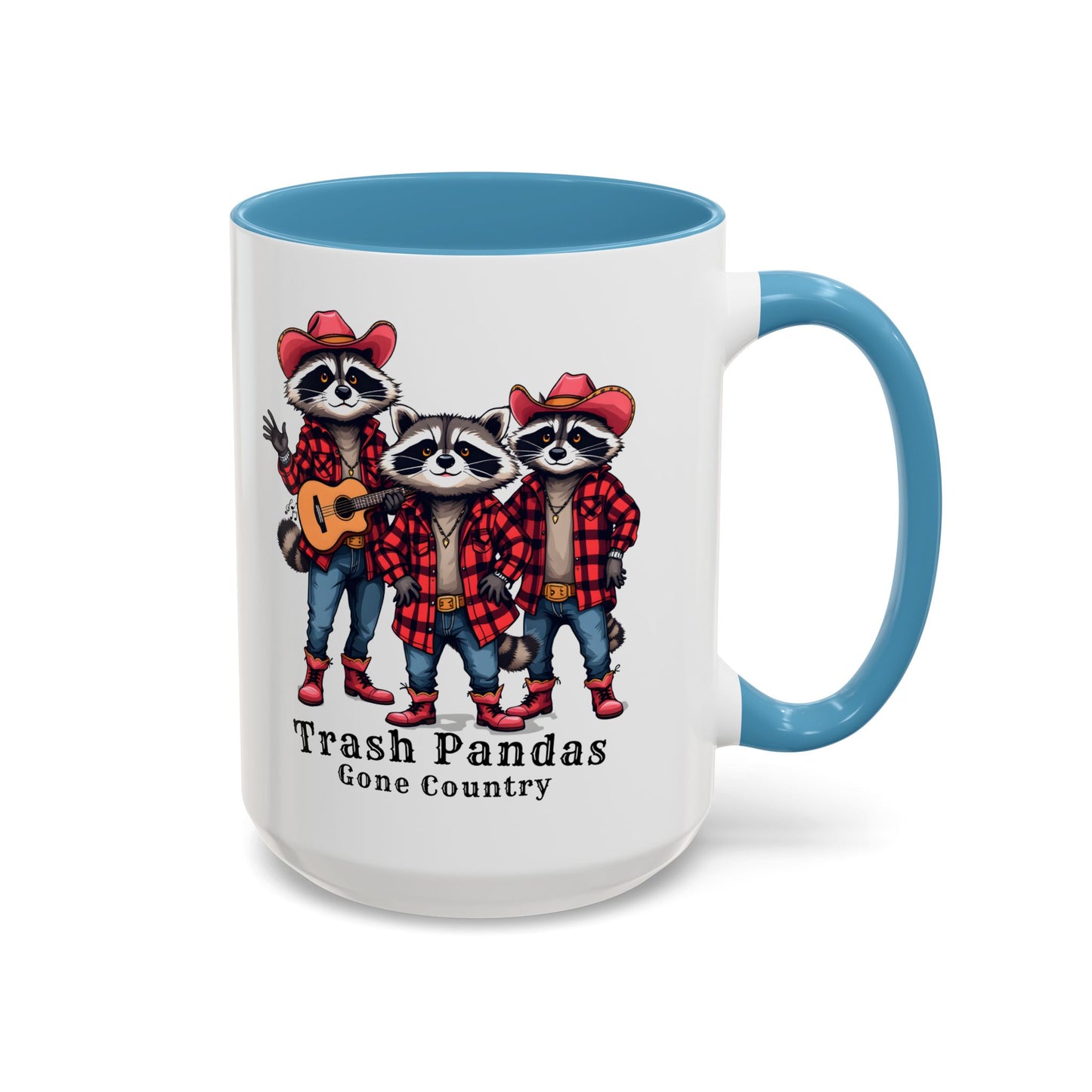 Trash Pandas Gone Country Mug – Funny Raccoon Band Coffee Mug Gift - 14860