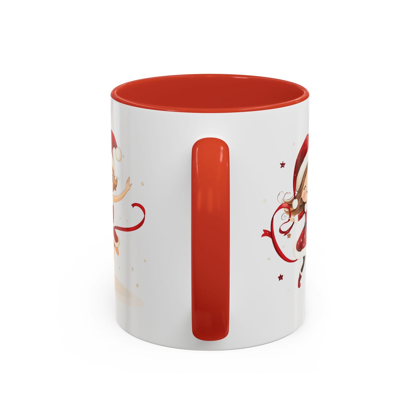 Olivia, Merry Christmas, For Girls, Customizable - Accent Coffee Mug (11, 15oz) - 10149