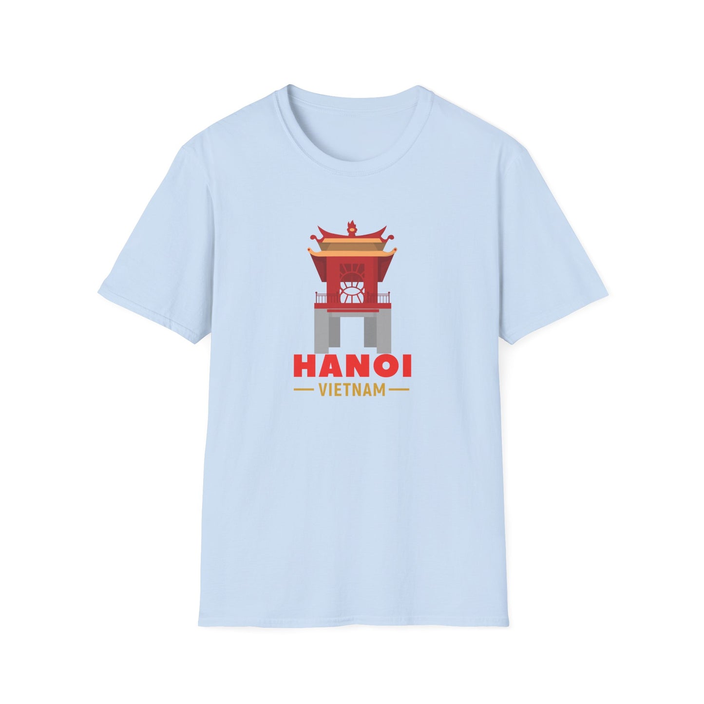 Hanoi Vietnam Graphic Unisex T-Shirt - Travel Souvenir Tee - 12264