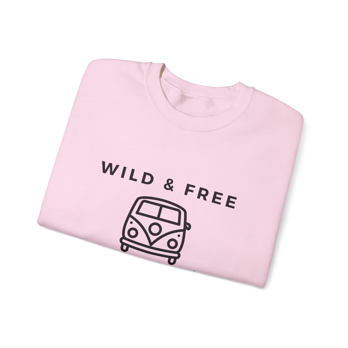 Wild & Free, Camp Van - Unisex Heavy Blend™ Crewneck Sweatshirt - 10741