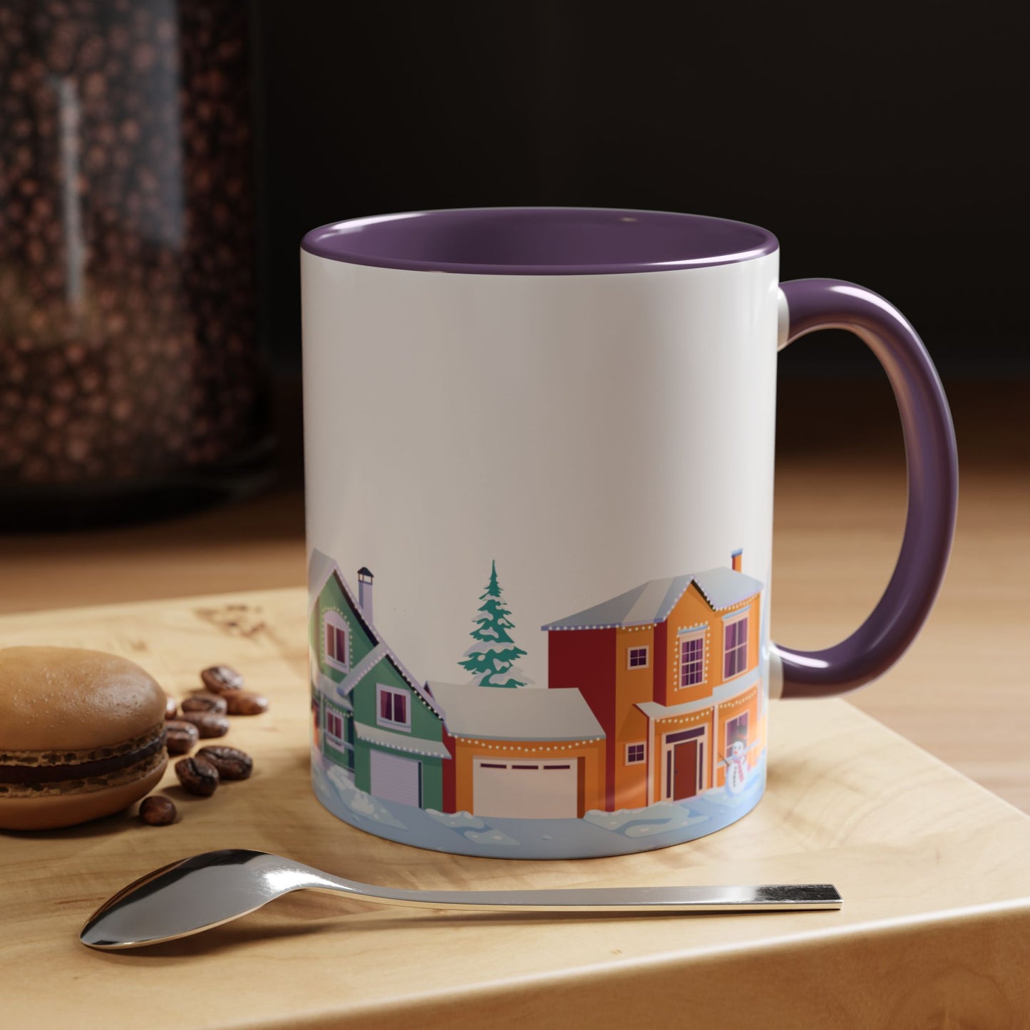 Winter Houses - Accent Coffee Mug (11, 15oz) - 10441