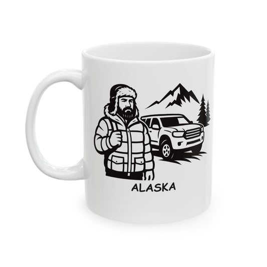"You know you’re in Alaska when your car is a winter coat with wheels." Ceramic Mug 11/15oz - 12988