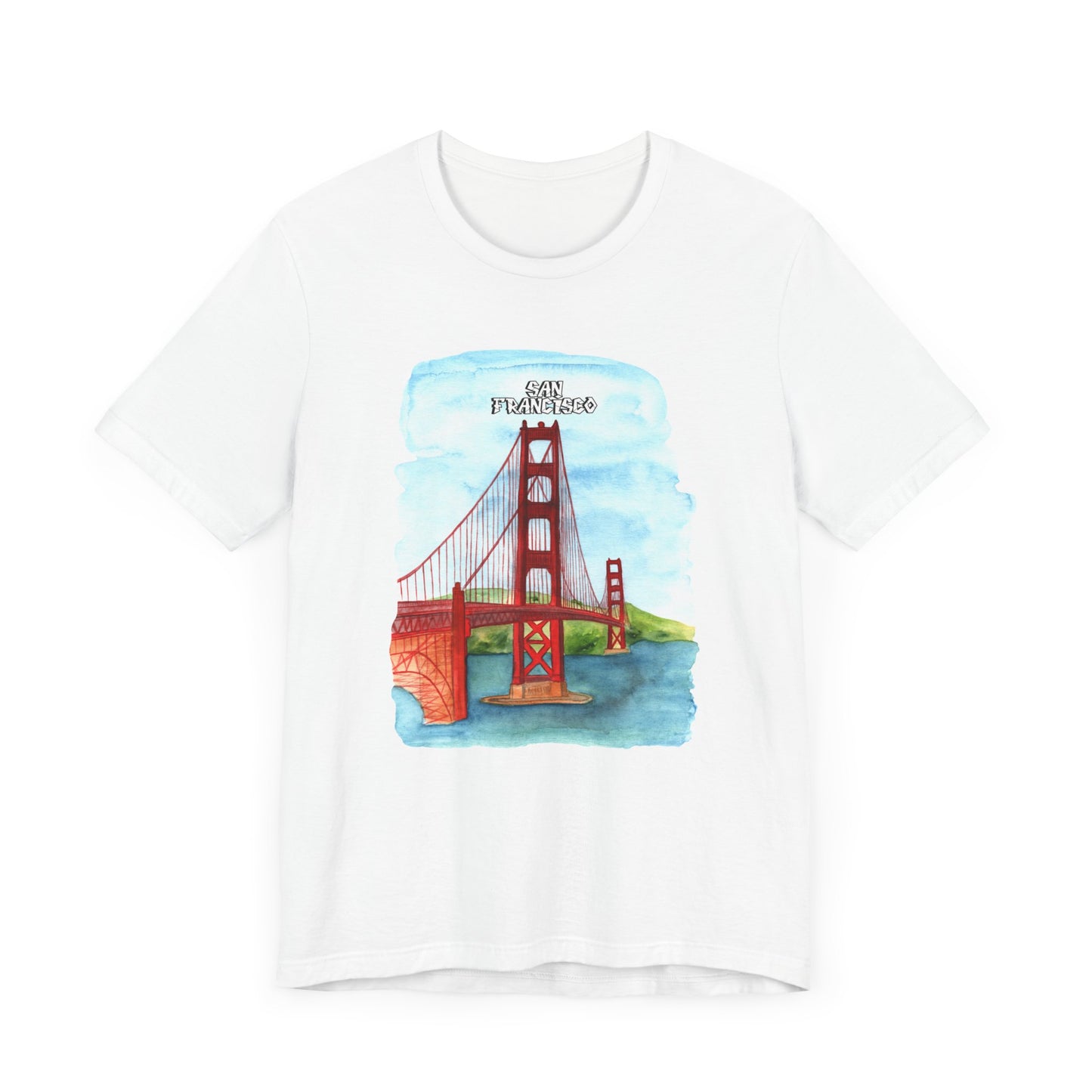 San Francisco Golden Gate Bridge Tee - Unisex Short Sleeve Jersey Shirt for Travel Lovers - 12203