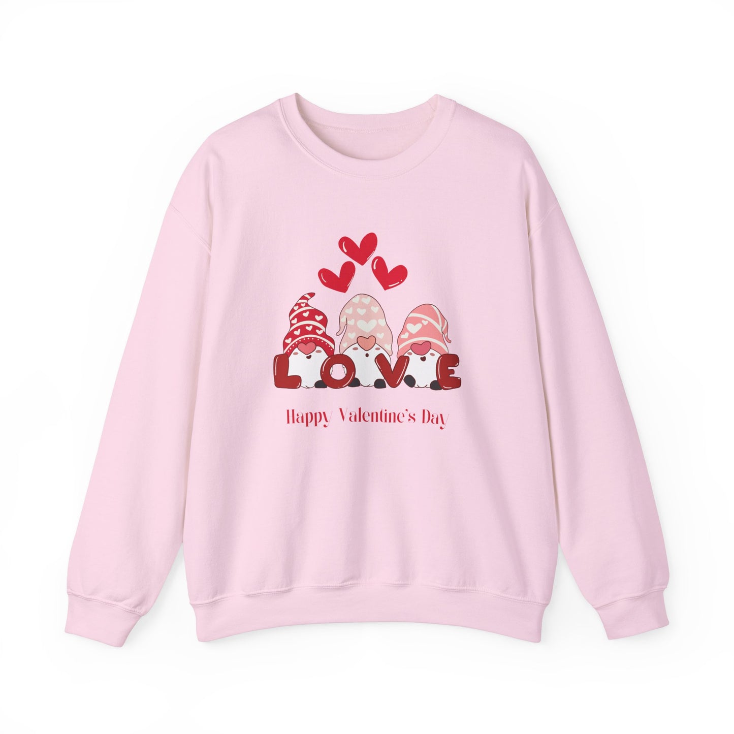 Gnomes, Love, Happy Valentine's Day - Unisex Heavy Blend™ Crewneck Sweatshirt - 11350