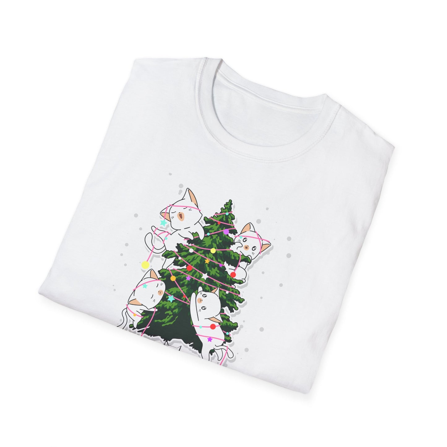 Meowy Christmas - Unisex Softstyle T-Shirt - 10078